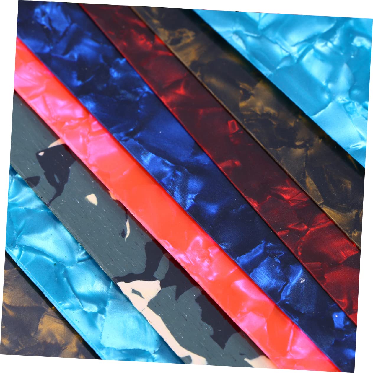 ifundom 45pezzi Strisce Fai Da Te Per Plettro Chitarra Mix Spessori Leggero Medio e Pesante e Stili Casuali Facile Da Personalizzare Materiale Resistente e Durevole