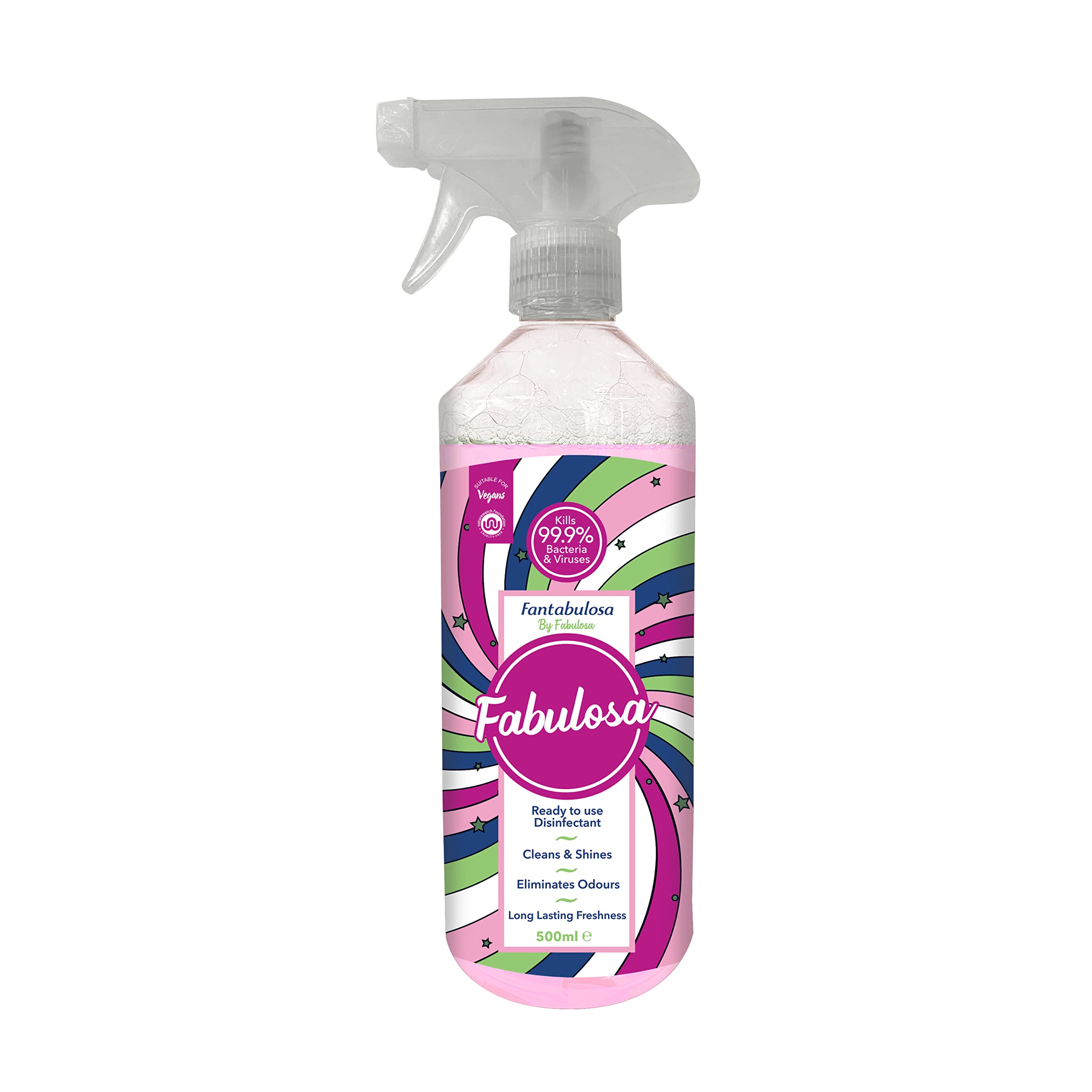 Fabulosa Antibacterial Disinfectant Spray, All Purpose Multi Surface Cleaner, 500ml, Individual, Fantabulosa