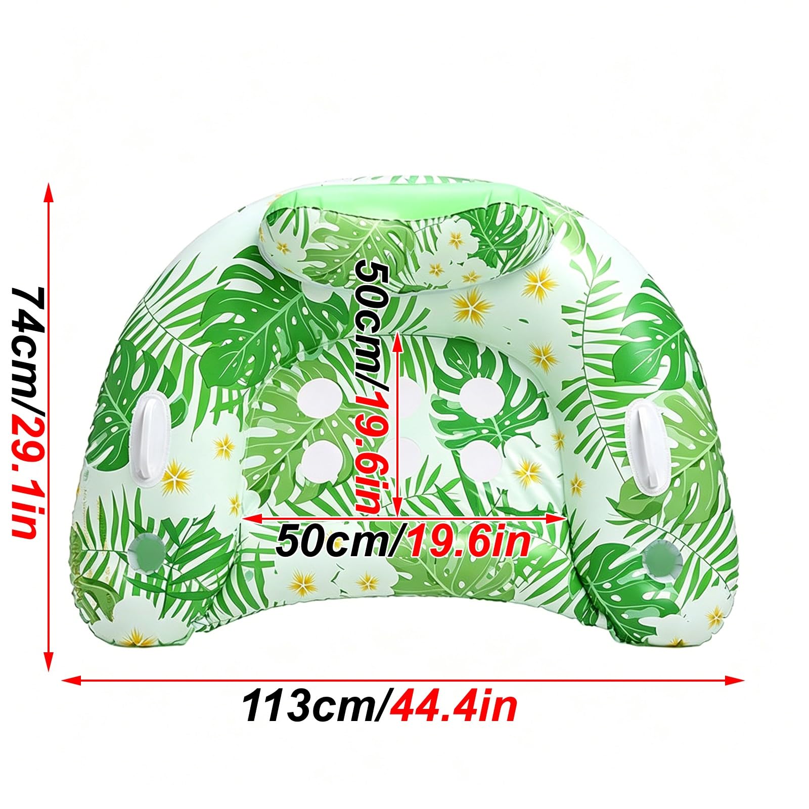 Gonfiabili Piscina, Materassino Piscina Adulti, con Portabicchieri e 2 Maniglie, Esperienza Confortevole, per Feste in Acqua, al Mare