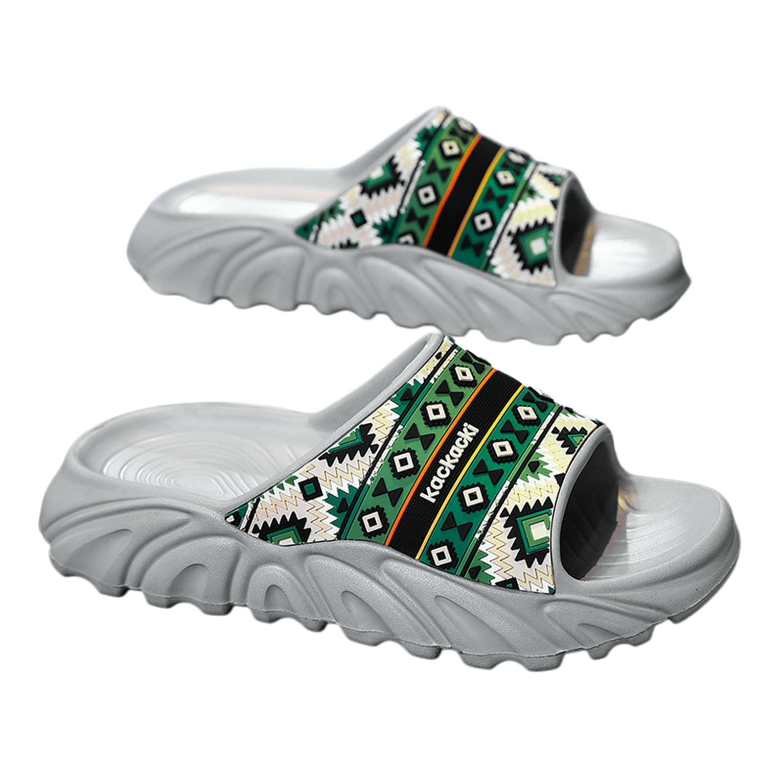 Ciabatte Uomo Donna Estive Pantofole da Sandali Calzature Antiscivolo per Sport All'aperto Spiaggia E Abbigliamento Casual Quotidiano-grigio-45