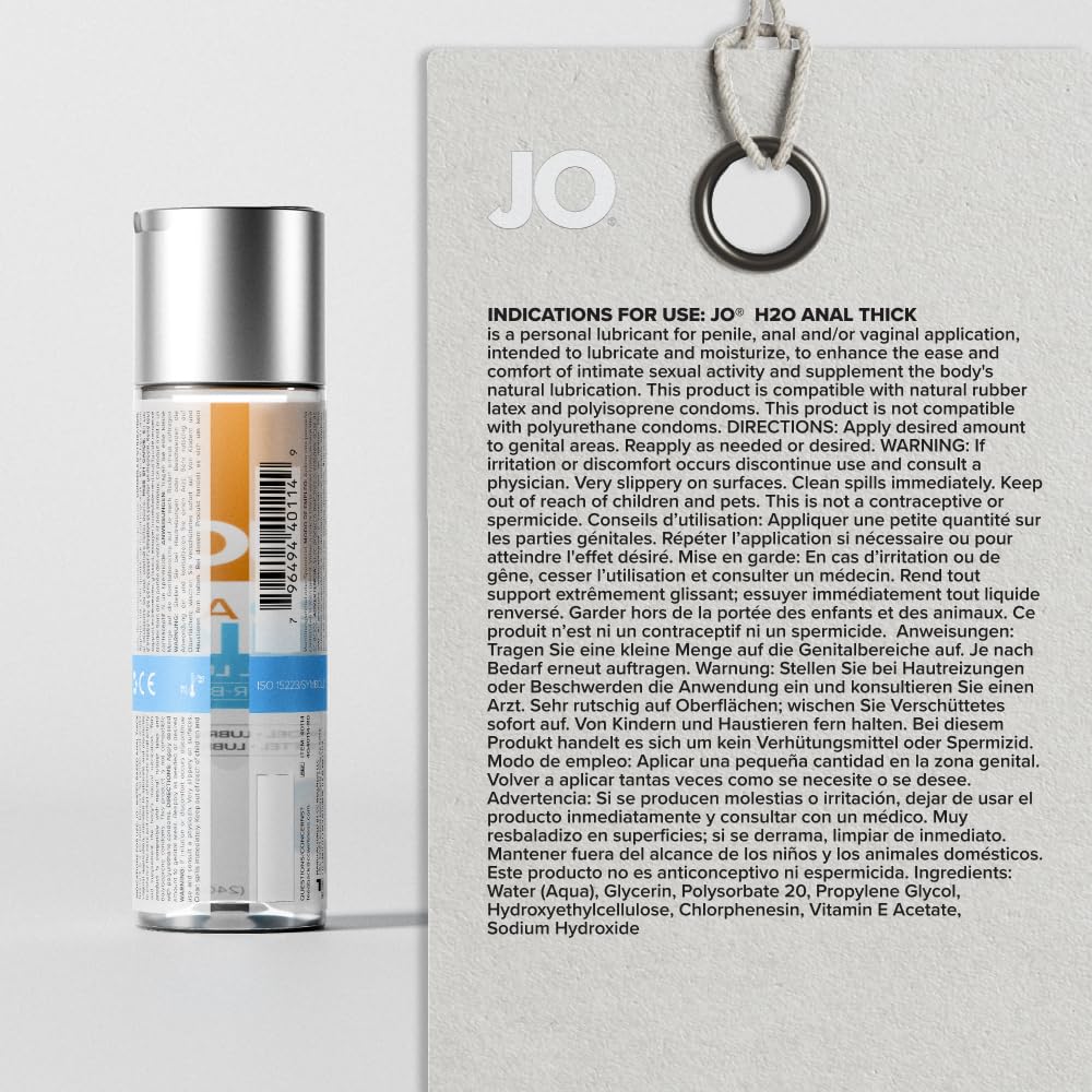 System JO H2O Anal Thick Lubricante - 240 ml