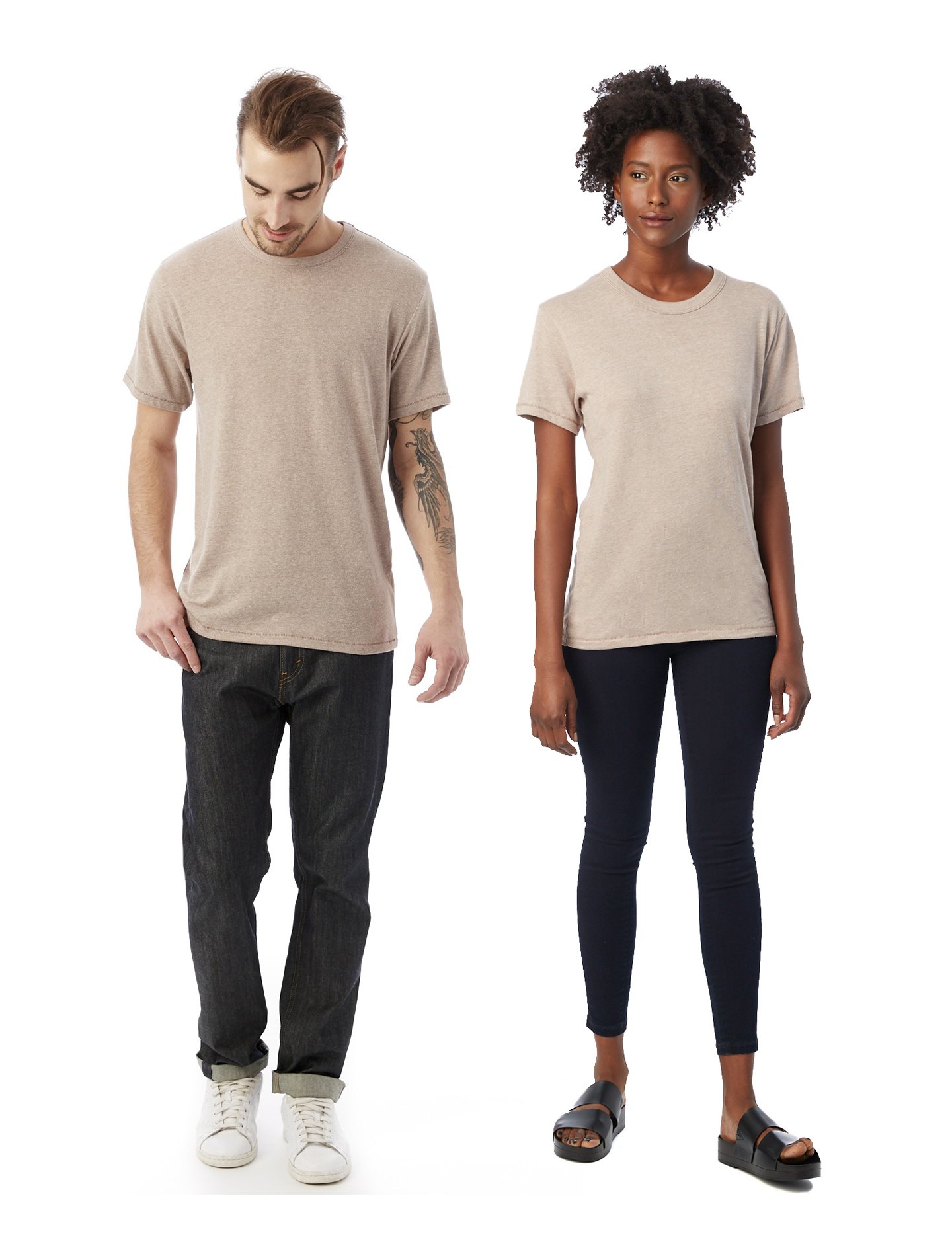 Alternative Men's Shirt, Short Sleeve The Keeper Tee, Vintage Stone, Medium