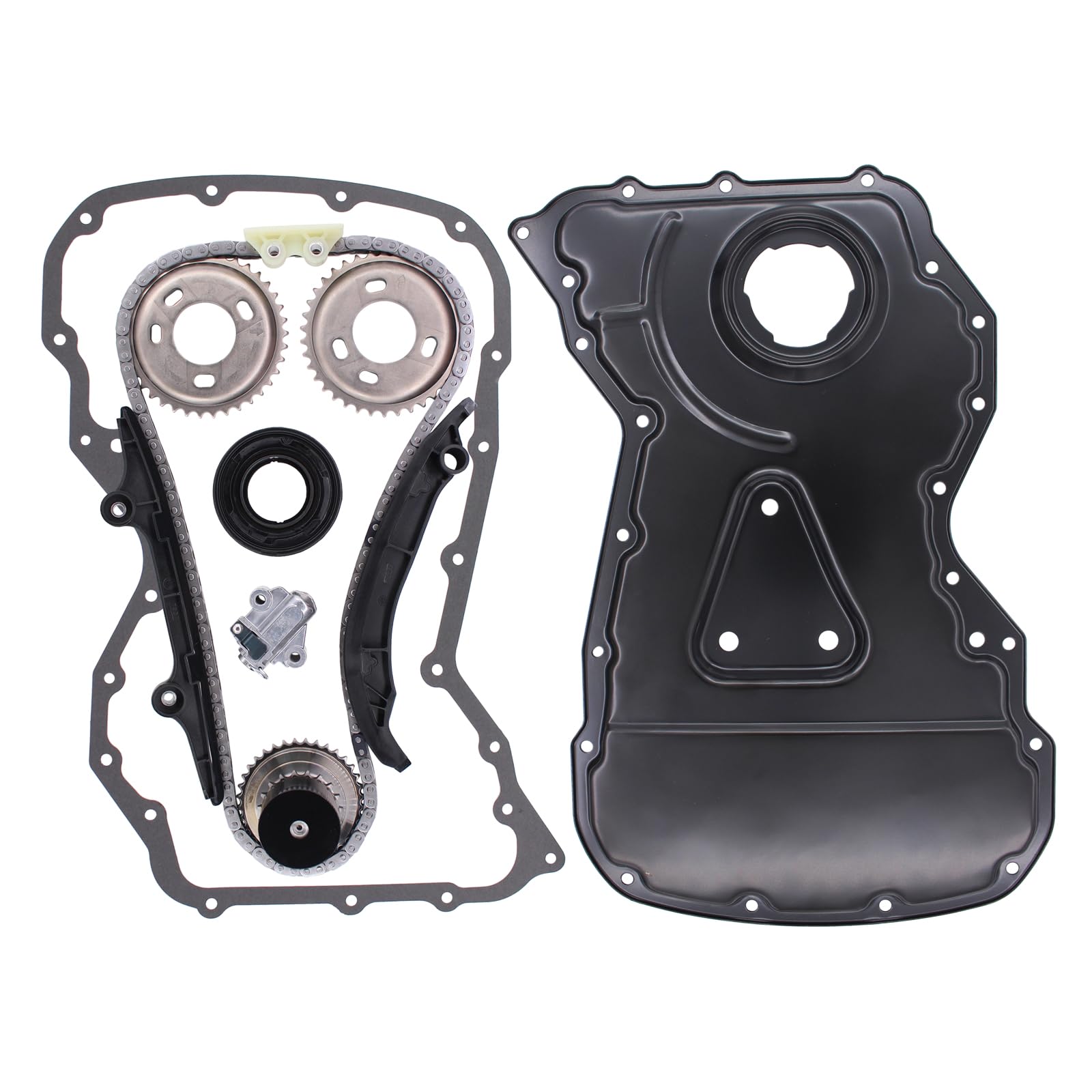 Kit catena distribuzione con coperchio anteriore guarnizione ingranaggi guarnizione albero motore per Transit mk7 mk8 2.2 TDCi FWD Transit Custom Relè Boxer 2.2 HDi FWD
