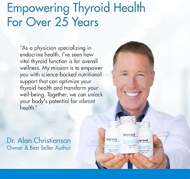 ThyroSoothe - Dr. Formulated Thyroid Support Supplement Natural Formula for Hyperthyroidism & Graves Condition Includes Selenium, Vitamin C, Lemon Balm for Overall Thyroid Health 30 Day Supply