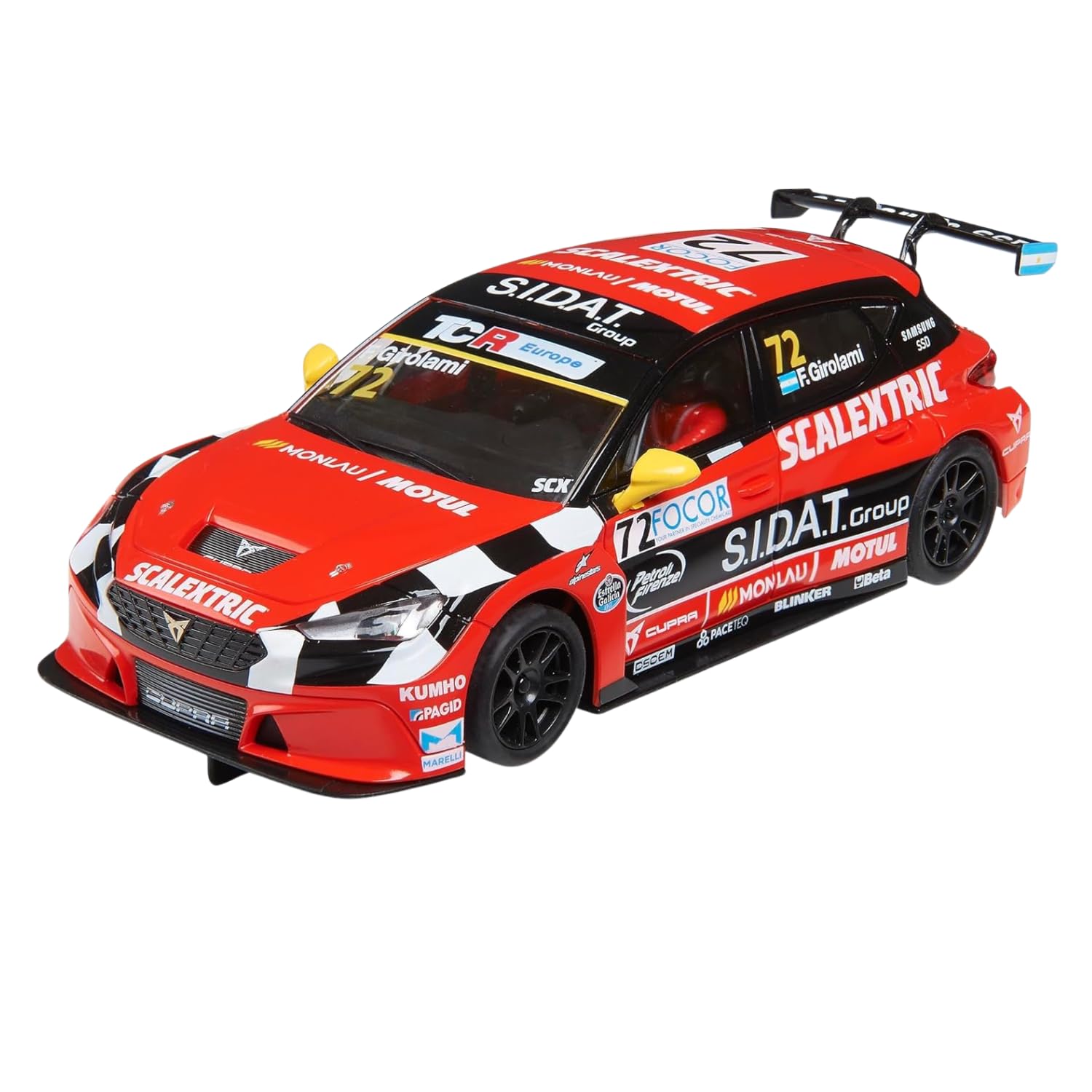 SCALEXTRIC - Vehículo de Carreras Advance - Coche Slot - Escala 1:32 (Cupra León Competición - Team Monlau)