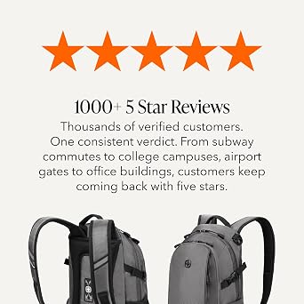 SwissGear 3598 Backpack Narrow Daypack,Grey Ballistic ,18-Inch, 3598 Backpack Narrow Daypack, gray