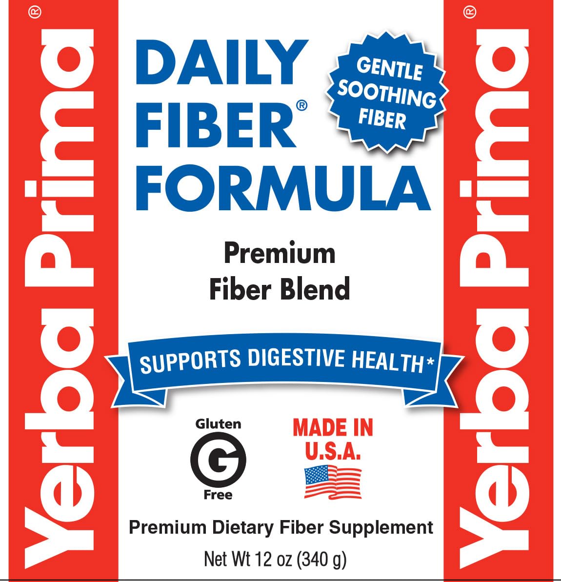 Yerba Prima Daily Fiber Formula Powder - 12 oz (Pack of 4) - Soluble & Insoluble Dietary Fiber Supplement - Gut Health - Vegan, Non-GMO, Gluten-Free — Amazon image 5