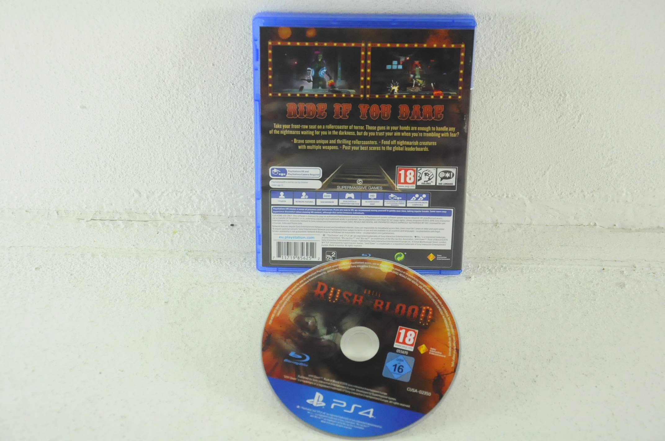 Compra tu CD Key de Until Dawn Rush of Blood VR PS4