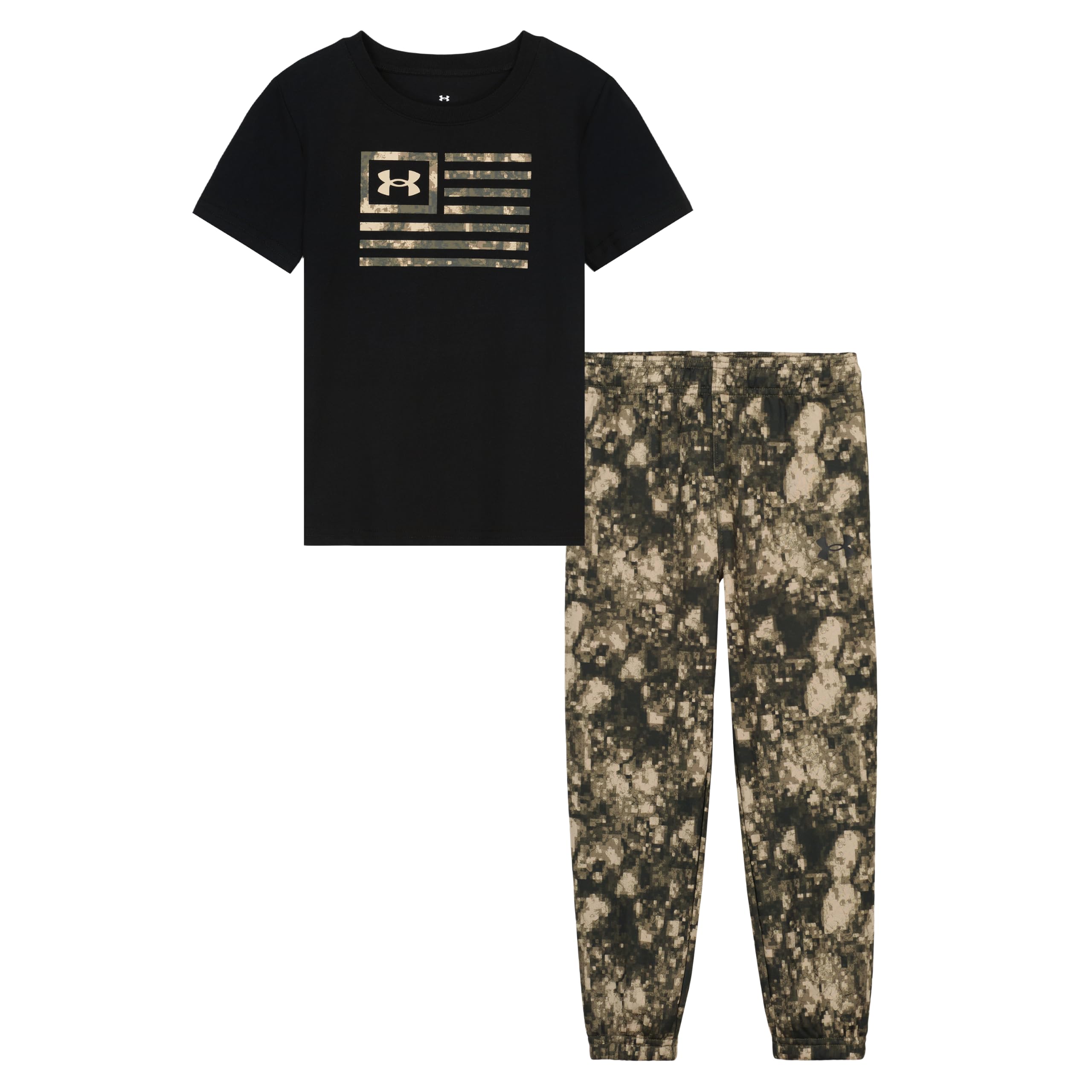 Under Armour Boys' 2-Piece Short Sleeve Tee and Pants, Outdoor Collection