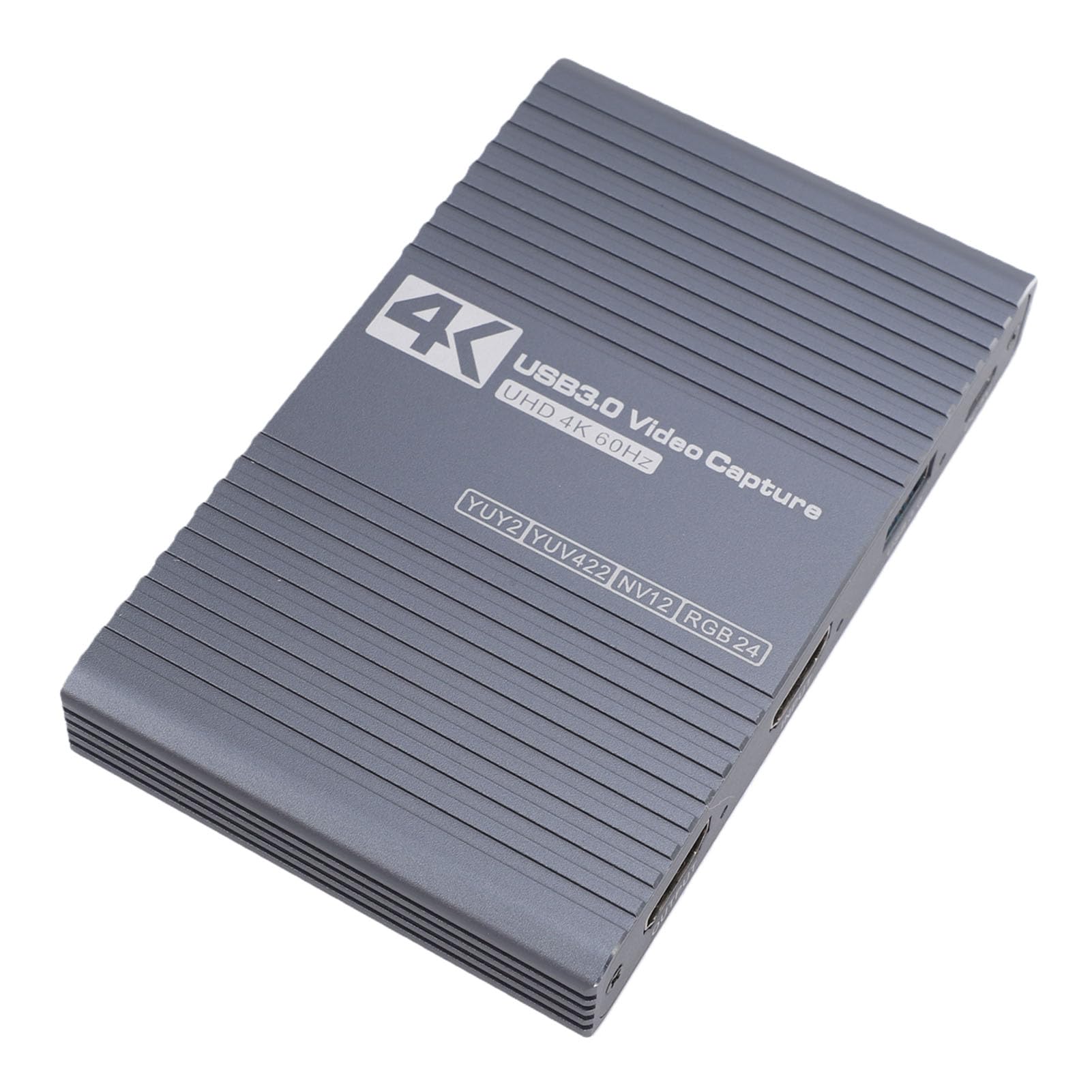 Generic Tarjeta de Captura de Vídeo 4K 60Hz USB 3.0 1080P 60FPS con Puertos de 3,5 Mm en Bucle para Transmisiones de Juegos Aleación de Aluminio