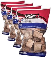 Vista 7 de Trozos de madera de mezquite Weber, para asar a la parrilla y ahumar, 4 libras (Paquete de 2)