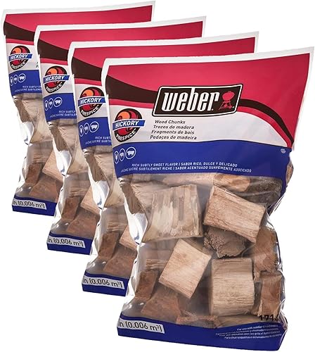 Miniatura 7 de Weber Trozos de madera de mezquite, para asar y ahumar, 4 libras.