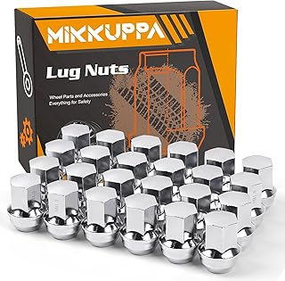 MIKKUPPA 24pcs M14x1.5 Lug Nuts - 1.57 inch Tall, 7/8 inch 22mm Hex, 14x1.5 Chrome OEM Factory Lug Nuts - Replacement for 2005-2019 Chrysler 300, 2011-2017 Dodge Durango, 2011-2022 Jeep Grand Cherokee