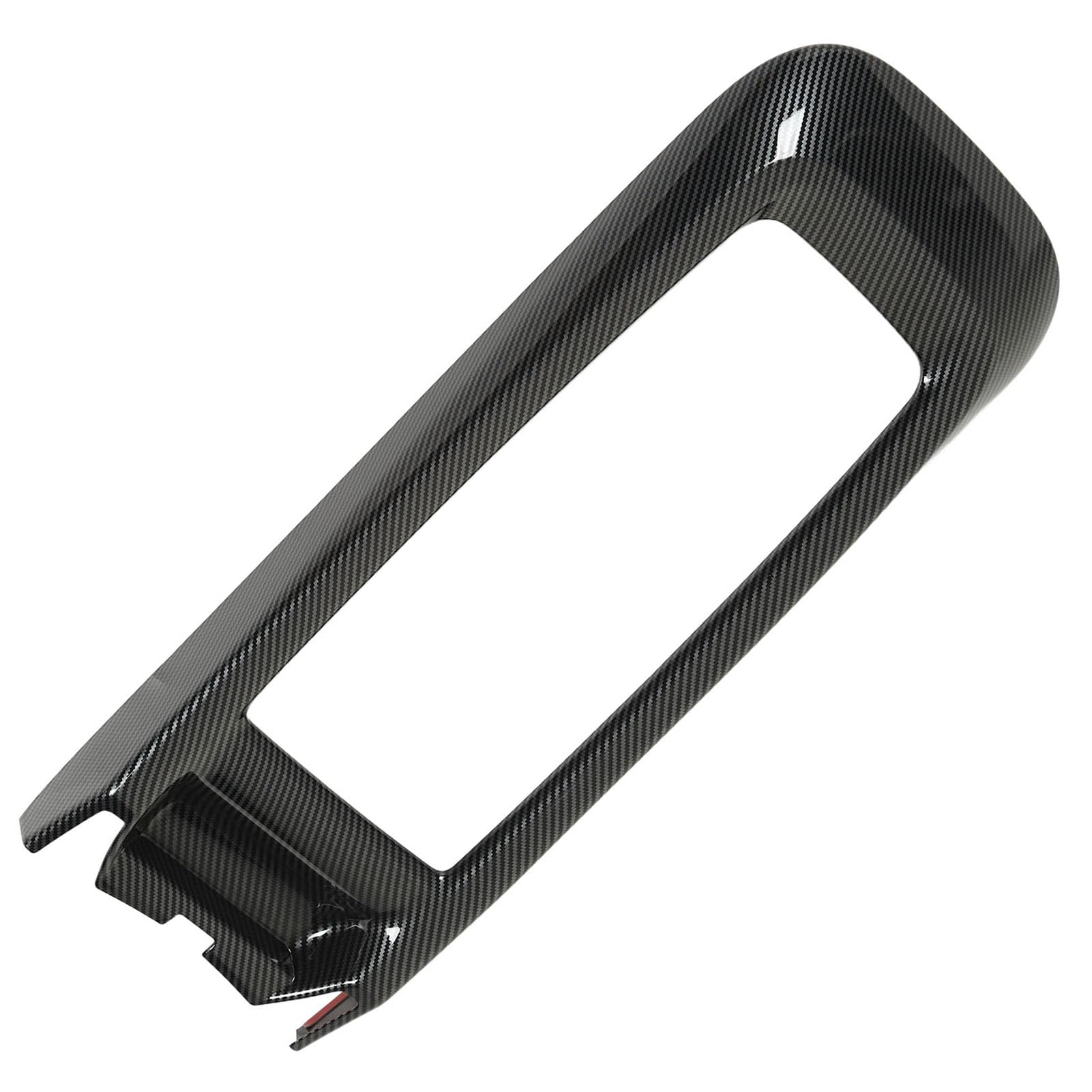 Cadre De Couverture du Porte-Gobelet pour ID4X 2021-2023 Autocollant De Garniture en Fibre De Carbone Facile À Installer Pièce De Console De Qualité Supérieure Design Élégant Et Moderne