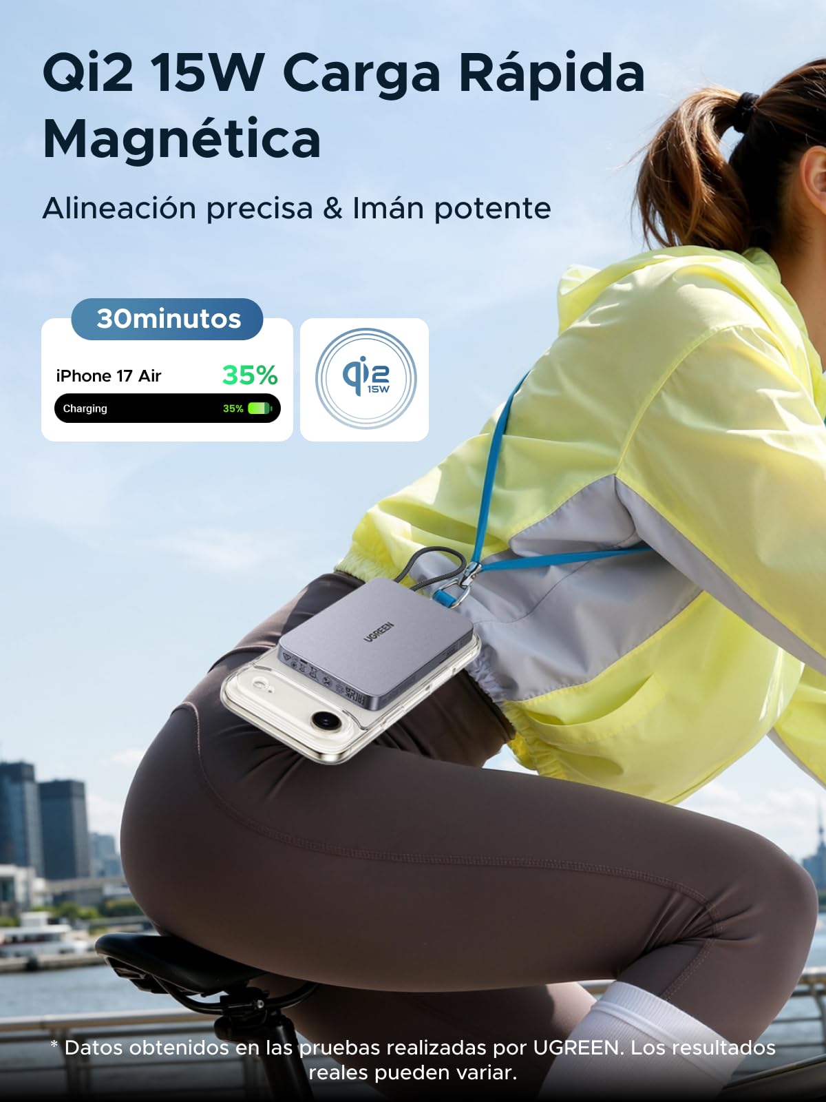 UGREEN Qi2 15W Power Bank Ultrasottile 10000mAh