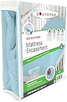 Vista 45 de Guardmax Funda de Colchón de Punto Jersey con Cremallera Completa - Protector de Colchón Impermeable y a Prueba de Chinches - Ropa de Cama