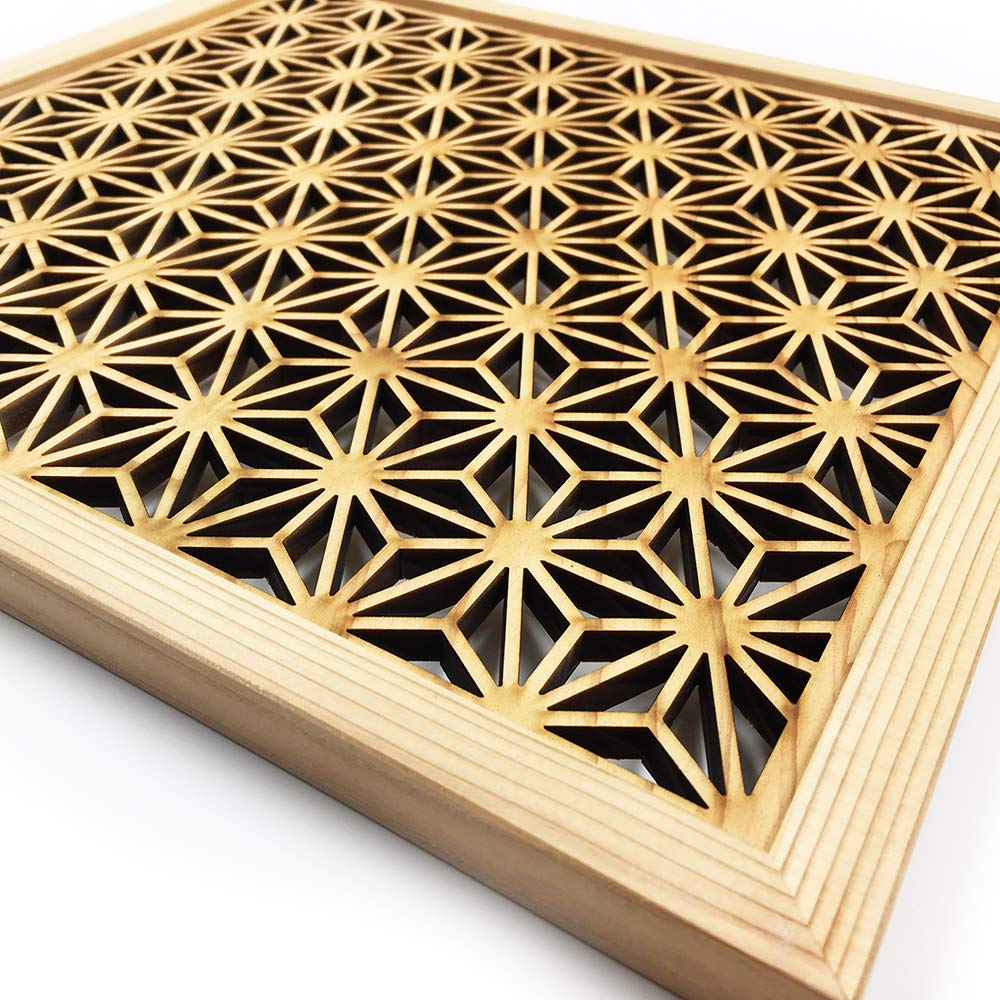 Amazon | sumiclub ウォールデコ 組子調 和風アートパネル 木製