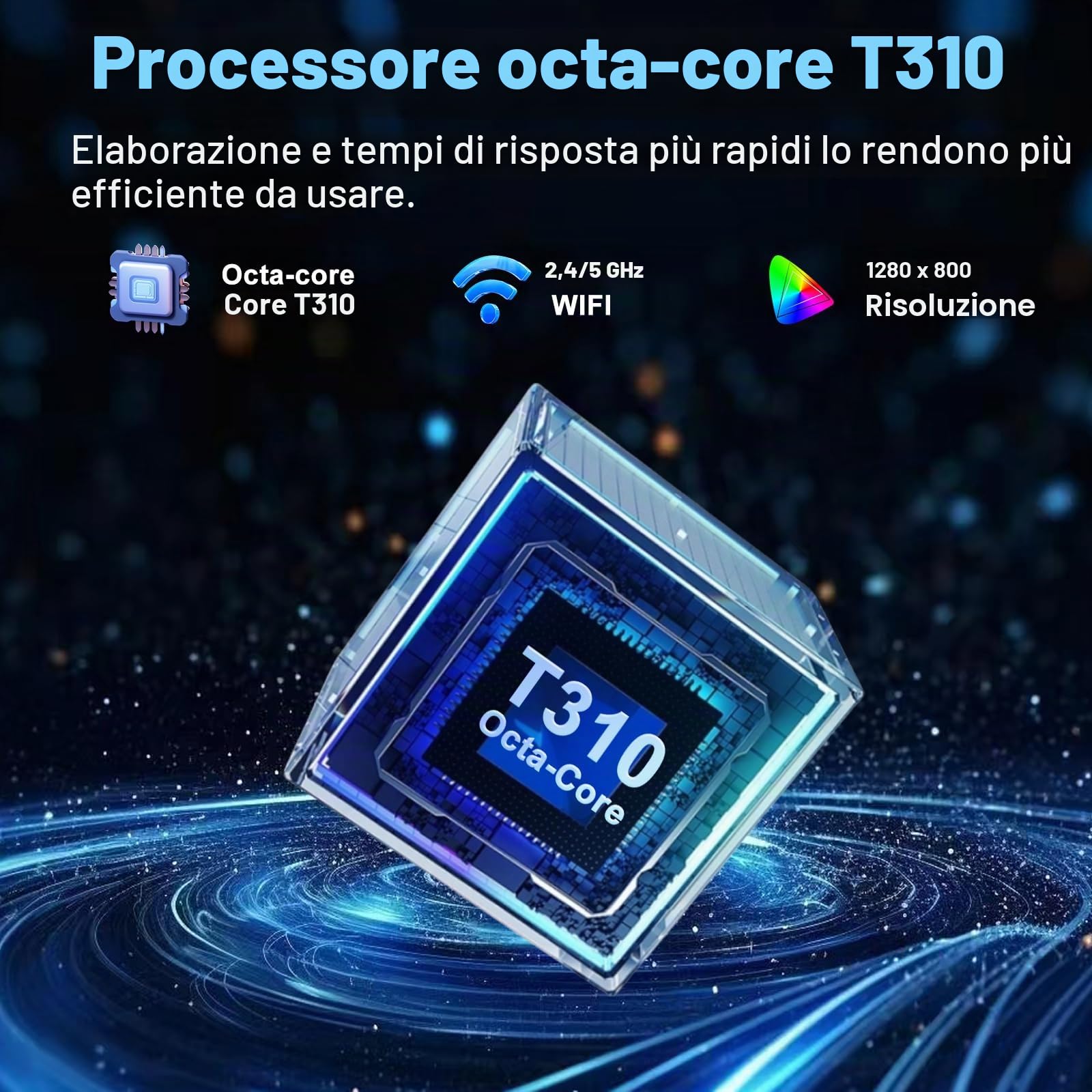 DMOAO Tablet 10 Pollici Android 15 con 30 GB RAM + 2TB ROM Espansione, FHD Tablet con Tastiera e Mouse, 5G Wi-Fi, GPS, Widevine L1, Octa-Core, USB-C, BT 5.0, 6000 mAh, 8MP+5MP, Gemini AI, Blu