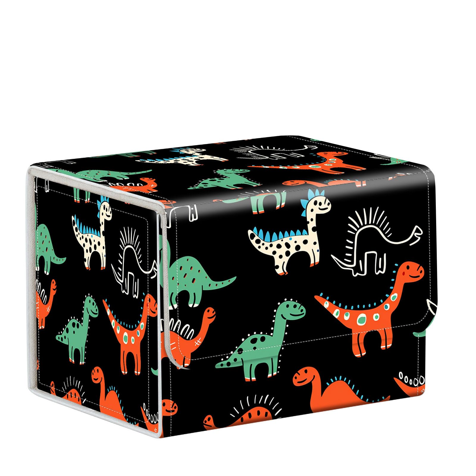 ETLKJVBL for MTG Card Storage Solution - for MTG Card Box and Commander Decks, High Capacity Anime Card Sleeves for Mtg Deck Box, Designed Specifically for Mtg Players, Cartoon Dinosaur