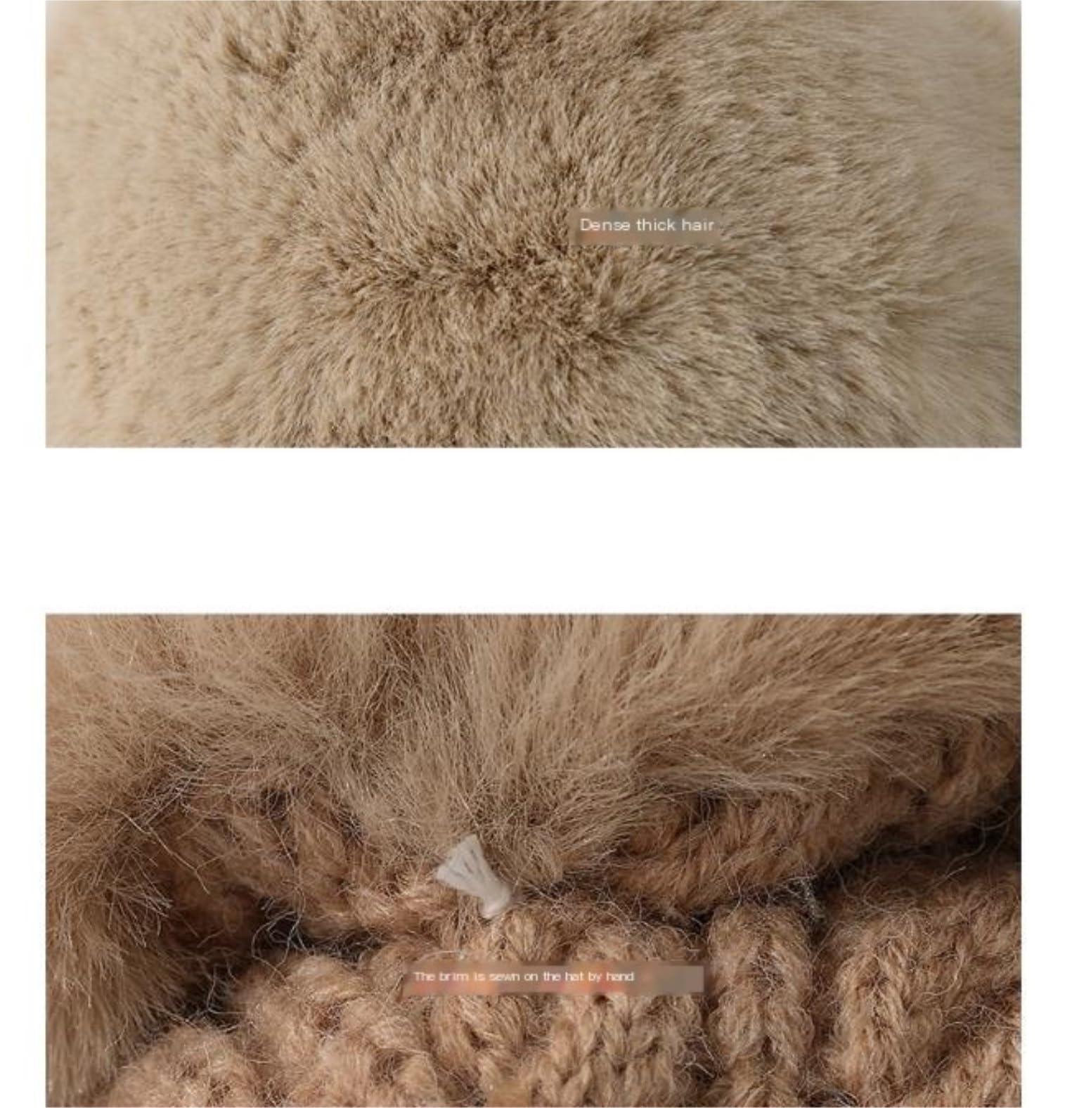 Mützen Winter Mützen Plüsch-Wintermütze, Warme Strickmütze, Niedliche Poilt-Mütze Mit Ohrenschützern Für Skaten Wintermütze (Color : G, Size : One Size)
