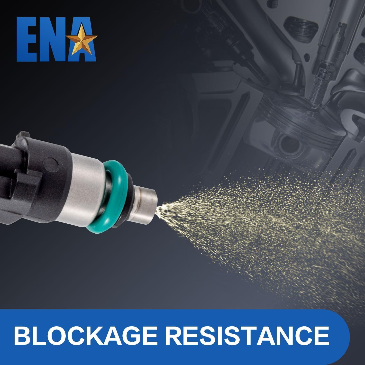 ENA Fuel Injector for FJ996 0280158075 6E5EA5B 6E5Z9F593AA Compatible with Lincoln Mercury Ford Fusion 2006 2007 2008 2009, Zephyr 2006, Milan 06 07 08 09 V6 3.0L, Set of 6