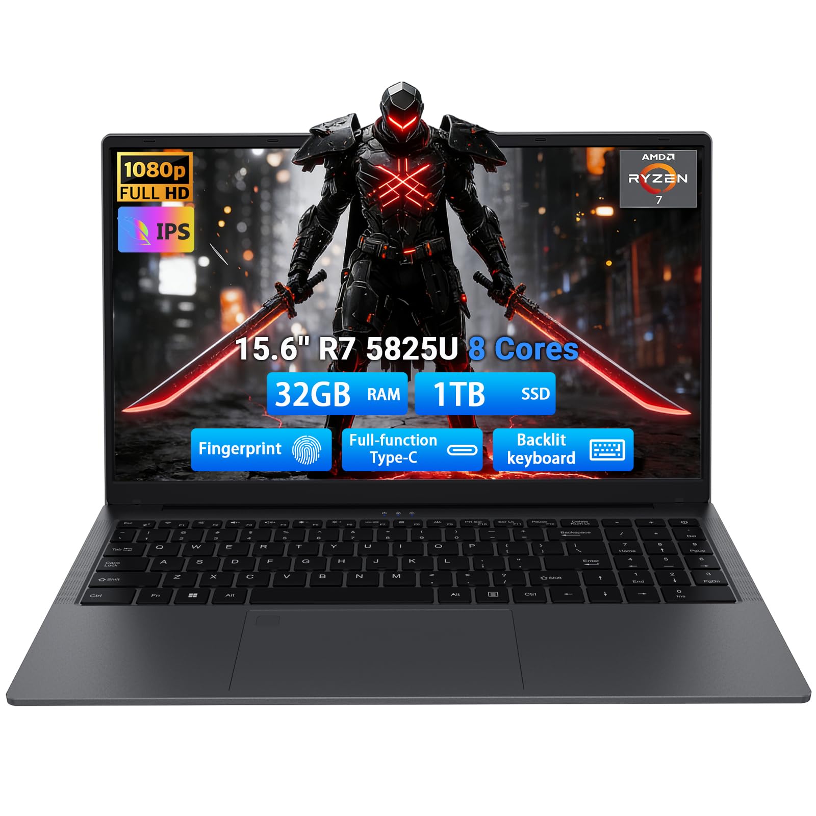 Ryzen7 5825U メモリ16GB SSD512GB 15.6型 フルHD Amazon.com: Laptop para juegos 2025 de 15.6 pulgadas con
