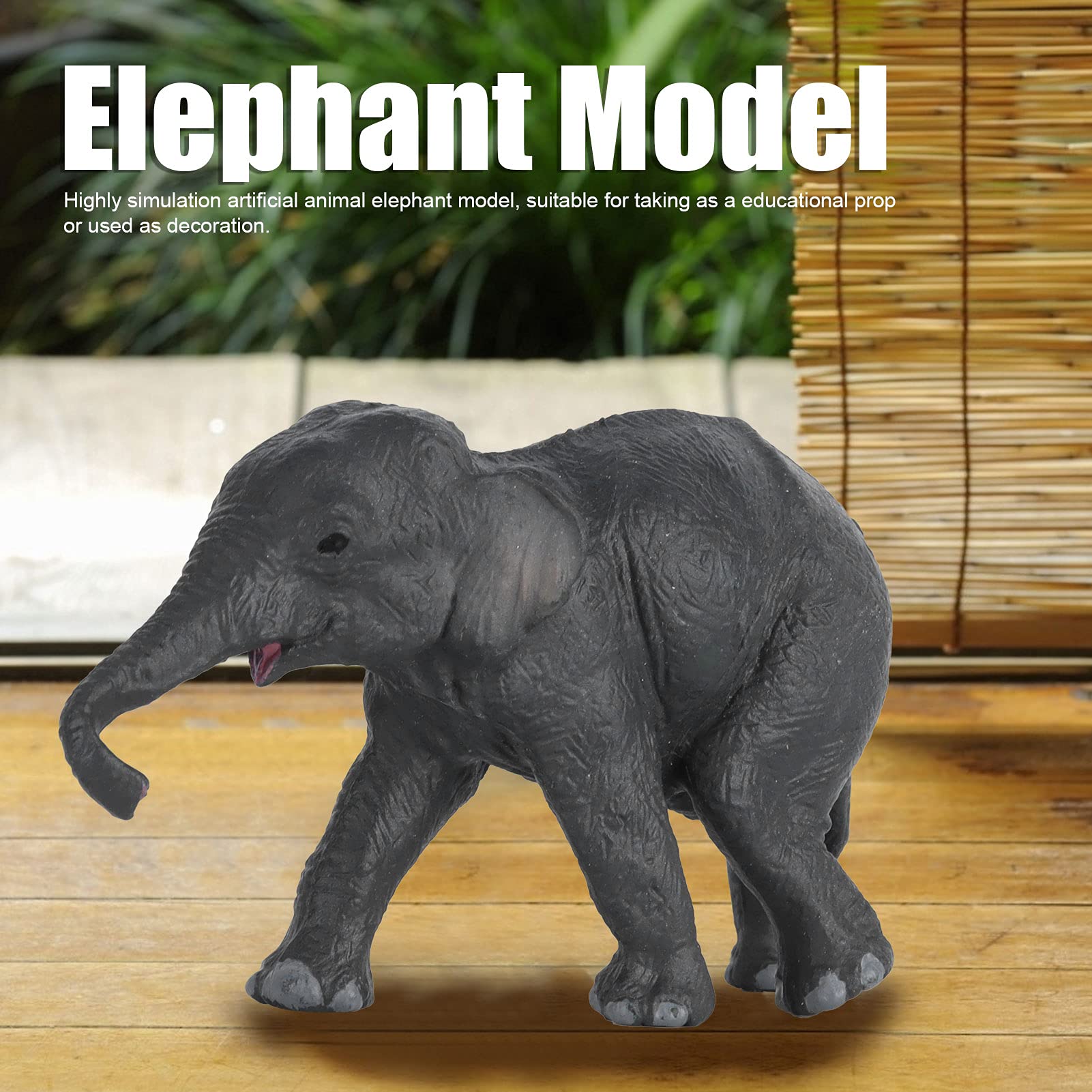 Amazon | アジアゾウモデル、リアルな教育用子供認知動物モデル、野生