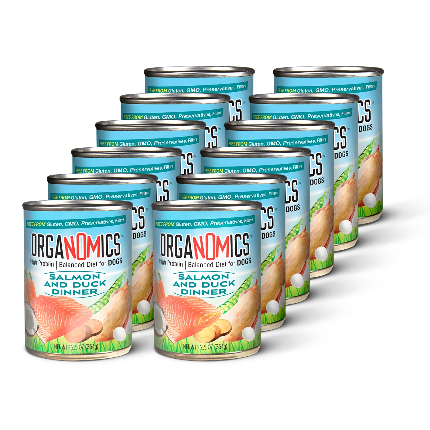 Amazon.com : OrgaNOMics Salmon & Duck Dinner for Dogs – 12 Count