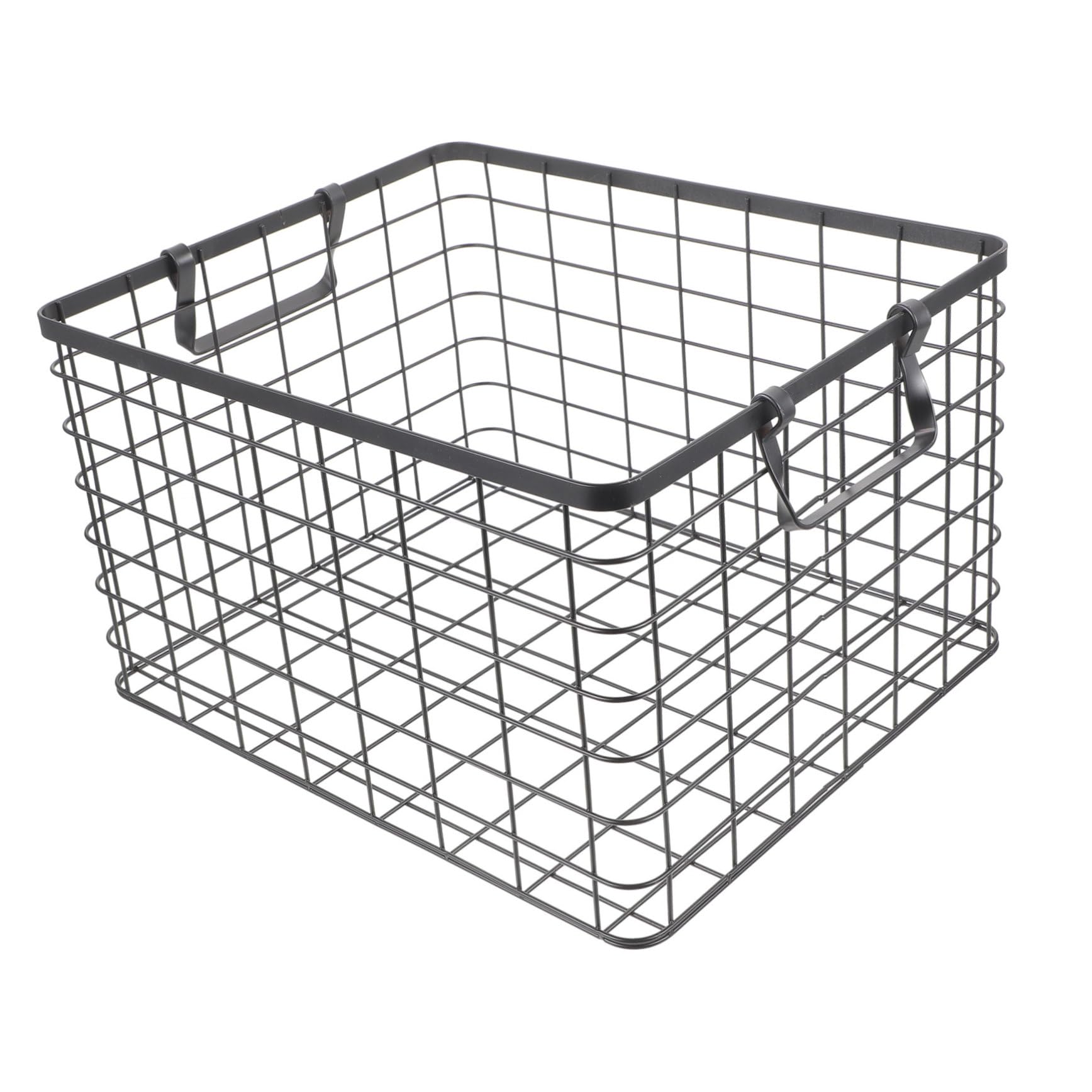 Panier pour bois de chauffage métallique avec poignée pratique