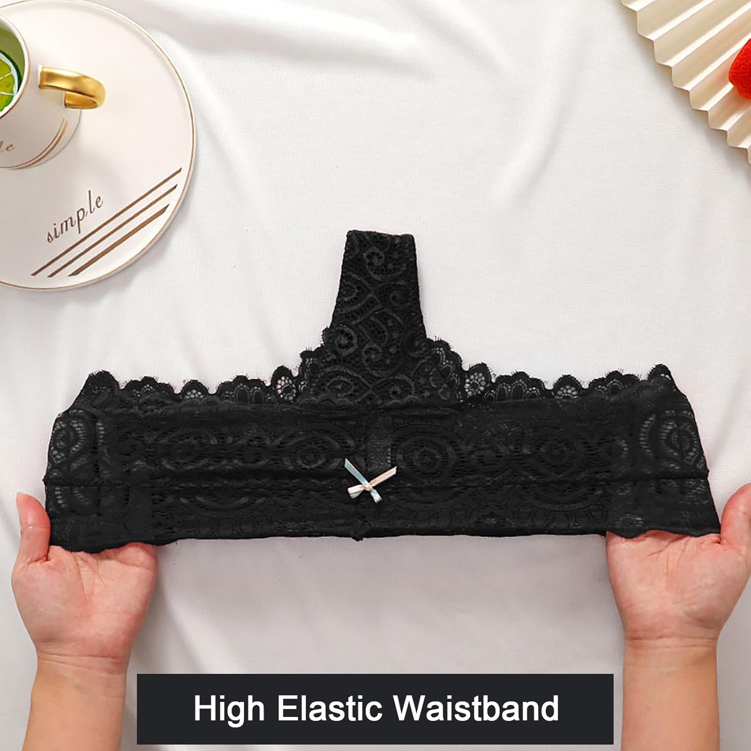 Women's Underwear Lace Sexy Breathable Panties Scallop Trim Underwear - Image 4