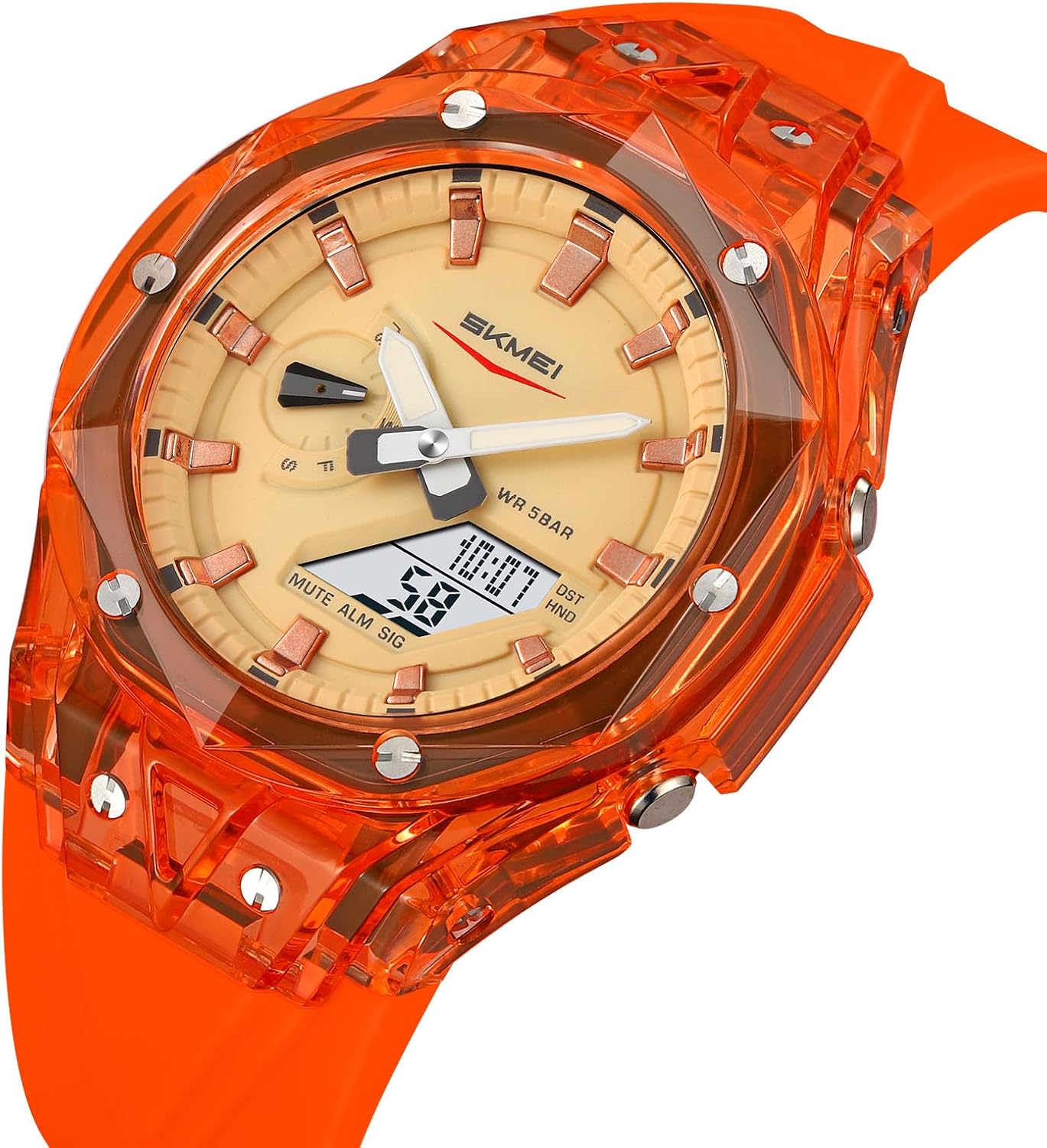 SKMEI Men's Digital Watch with Waterproof World Time Display Luminous Tactical Multiple Colors Watches for Men
