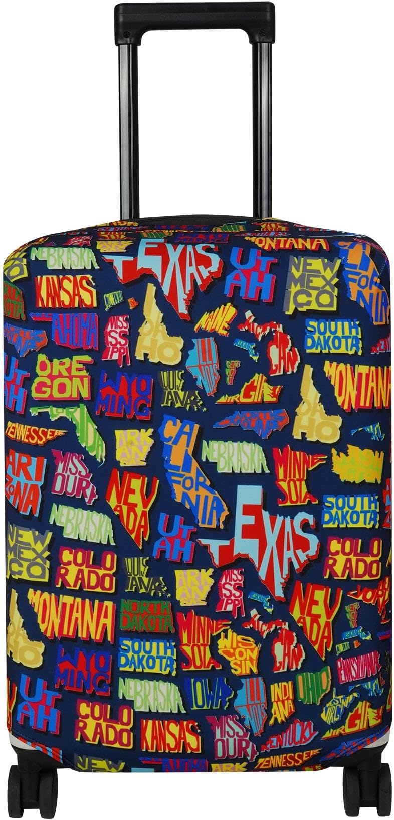 Explore Land Travel Luggage Cover Suitcase Protector Fits 18-32 Inch Luggage