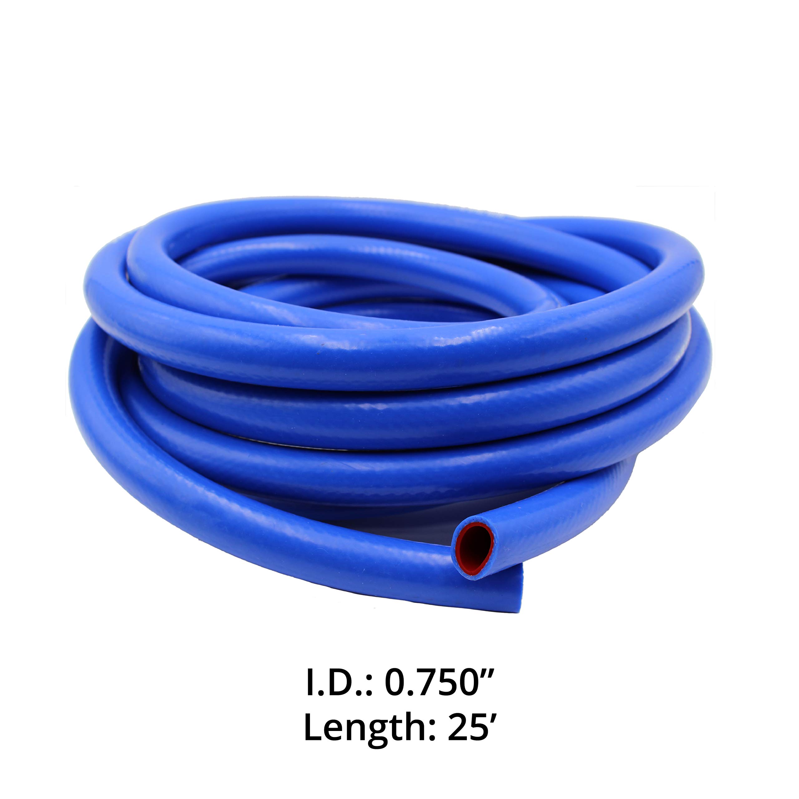 HPS Performance 3/4" ID Blue High Temp Reinforced Silicone Heater Hose Tubing, Sold Per Feet, Max Temperature Rating: 350F, Bend Radius: 3" (HTHH-075-BLUE - Foto 7