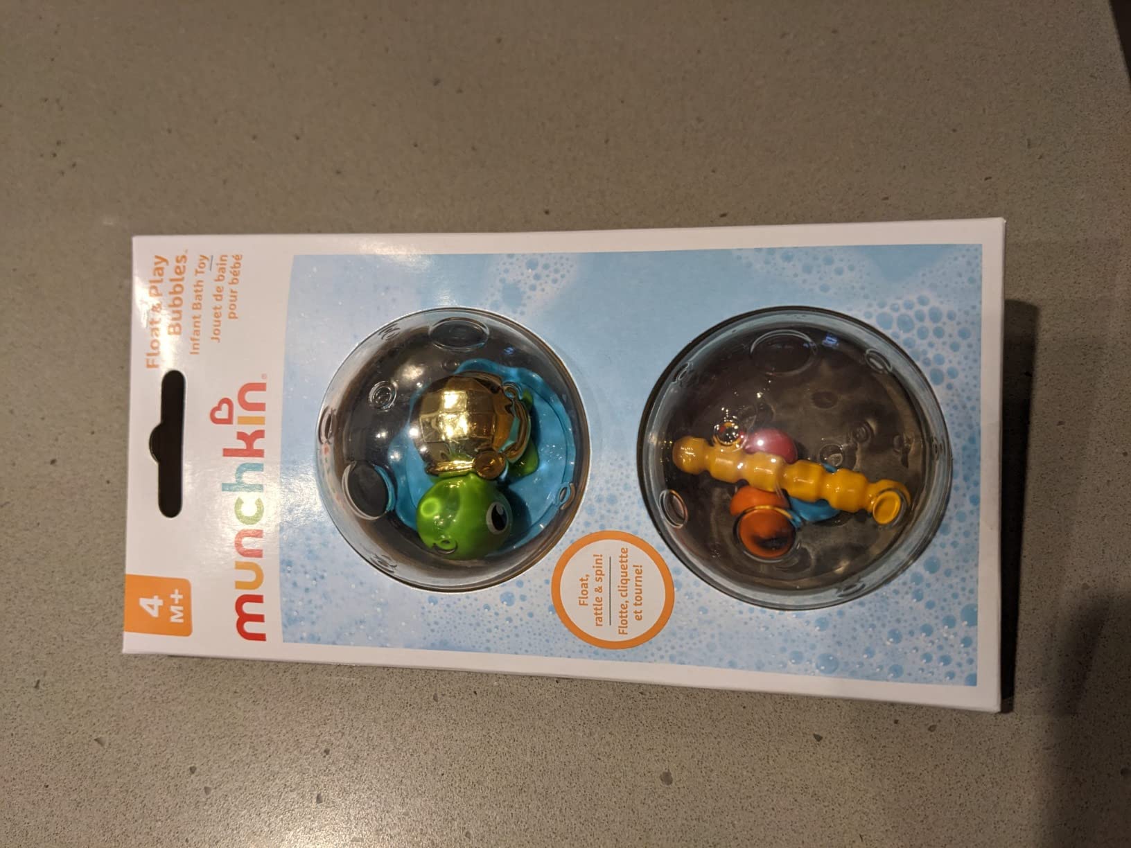 Munchkin Float and Play Bubbles Bath Toy, 4 Count Baby