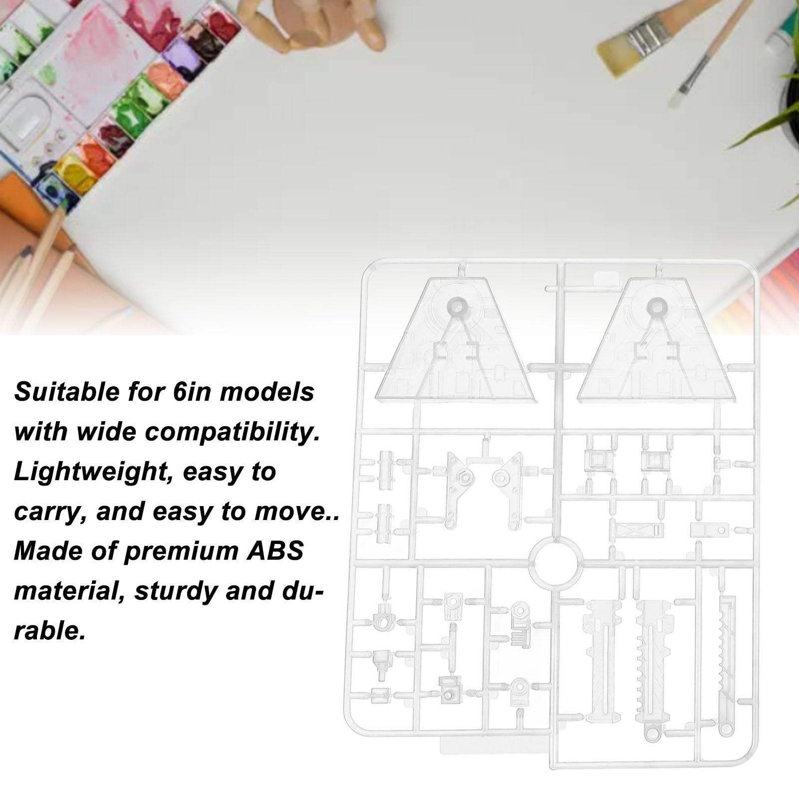 5 Pack Action Figure Stand Set Hobby Action Base pour SD BB RG HG 1/144 Modèle Modèle Affichage de jouets Poutien du support de poupée en plastique (transparent)