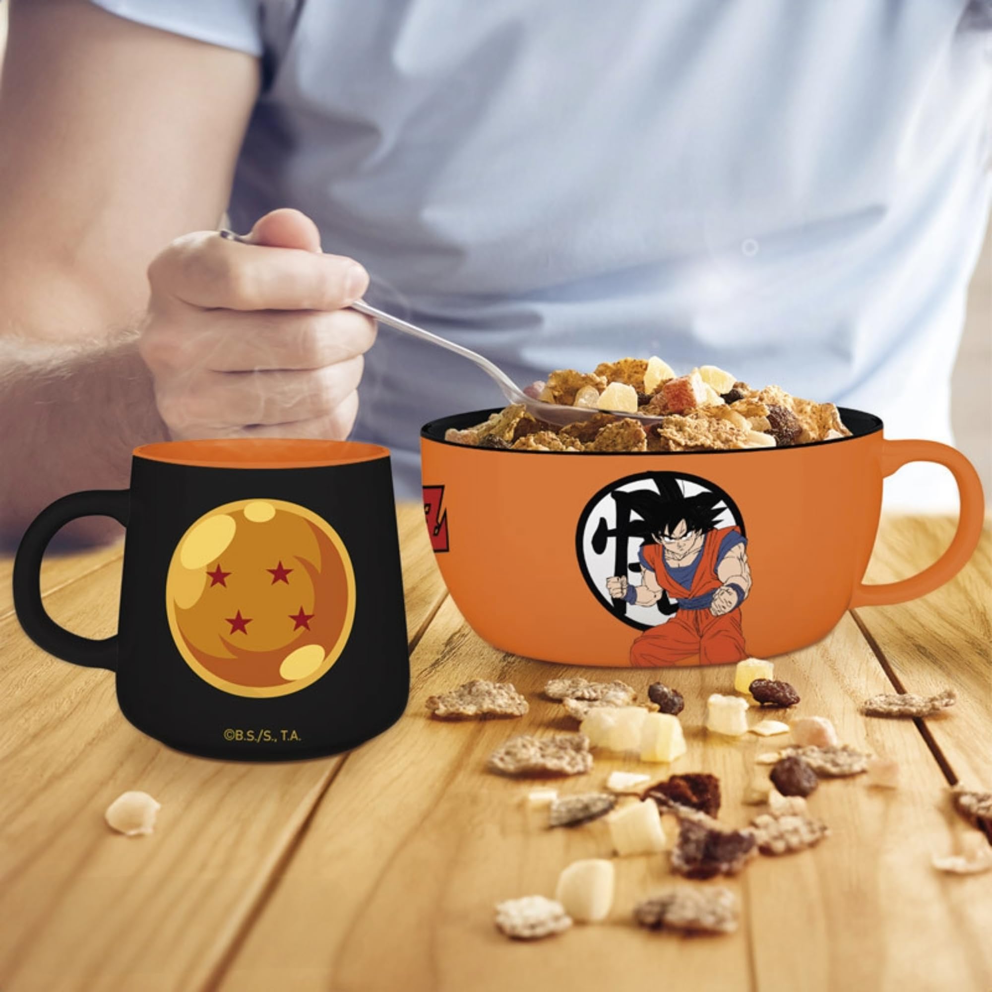 DRAGON BALL - Breakfast Set Mug + Bowl - Goku
