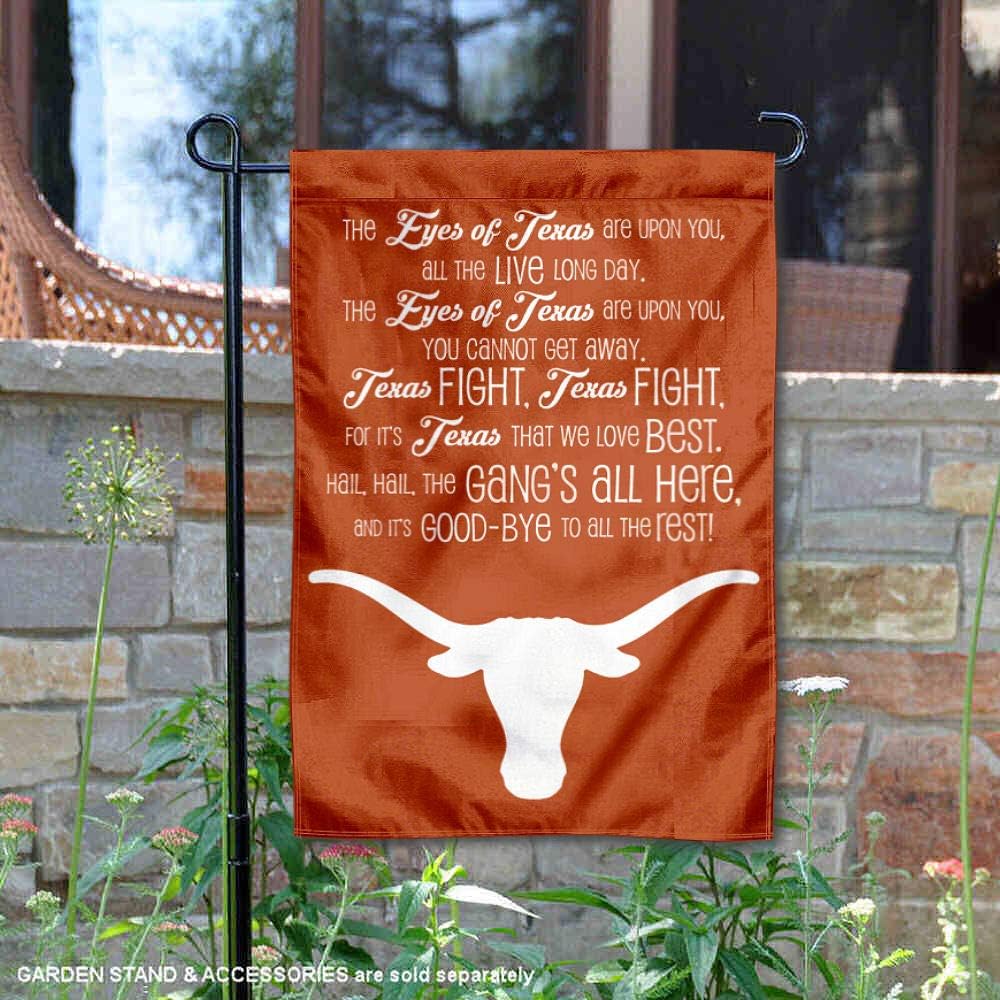 Texas Longhorns Eyes of Texas Fight Song Garden Flag and Banner