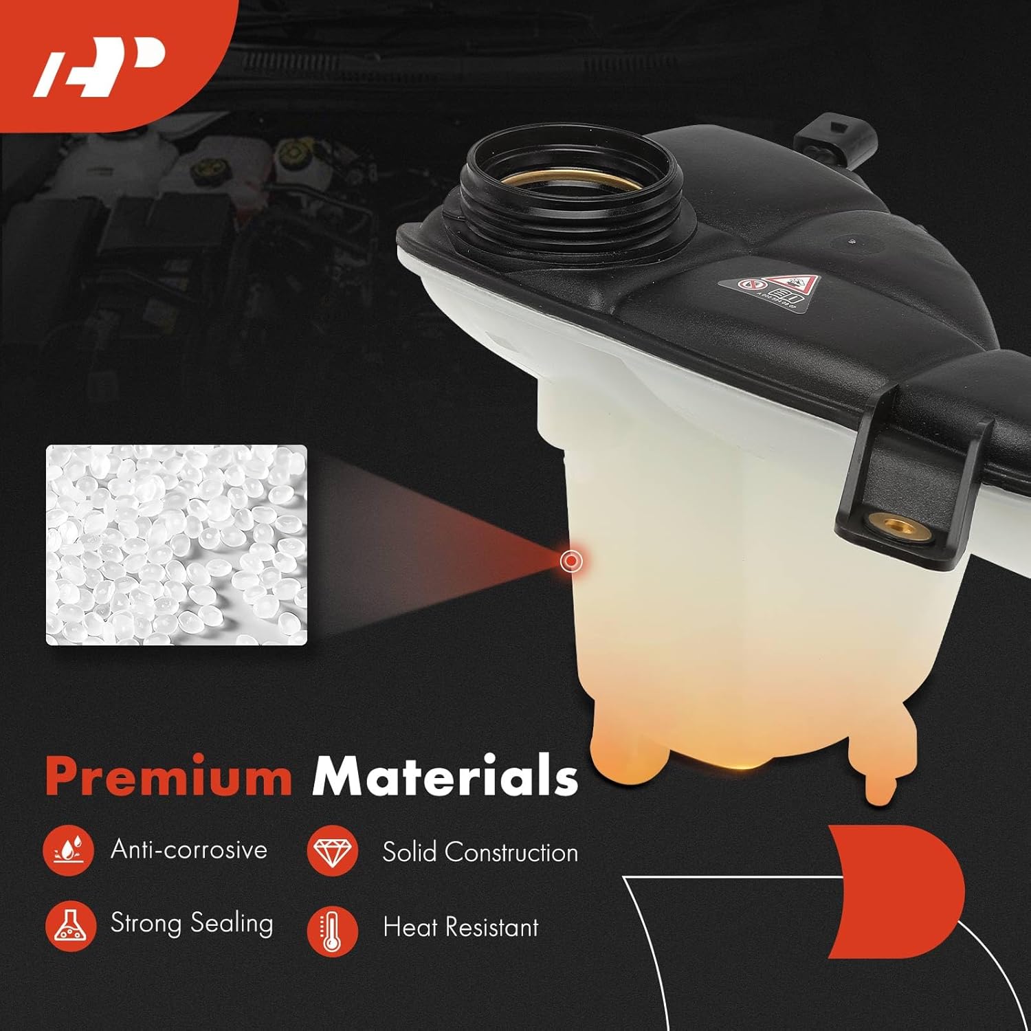 A-Premium Coolant Recovery Overflow Reservoir Tank [with Sensor] Compatible with Mercedes-Benz W251 Series R320 2007-2009 3.0L, R350 2006-2013 3.0L 3.5L, R500 2006-2007 5.0L, R550 2008, R63 AMG 2007
