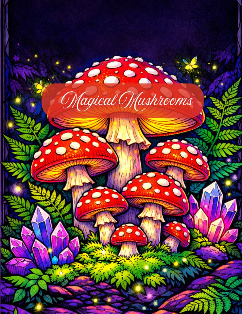 Magical Mushrooms Coloring Book: An Intricate Adult Coloring Book featuring Fungi, Forest Floors, and Botanical Wonders for Stress Relief