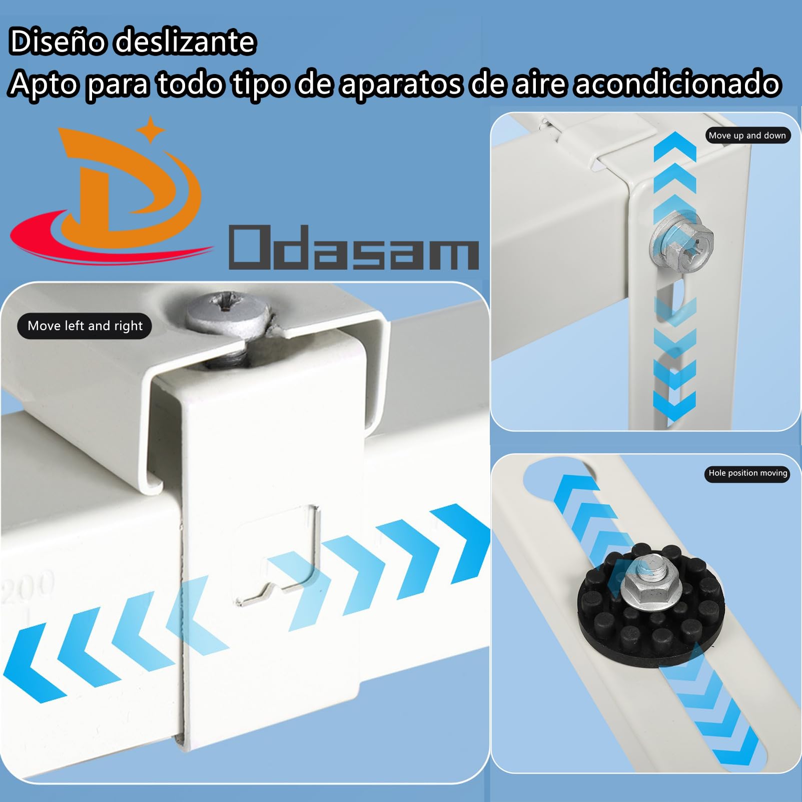 Bases de suelo para aire acondicionado/climatizadores, Cubierta De Aire Acondicionado, Robusto y duradero, resistente al óxido y a la humedad, de doble capa