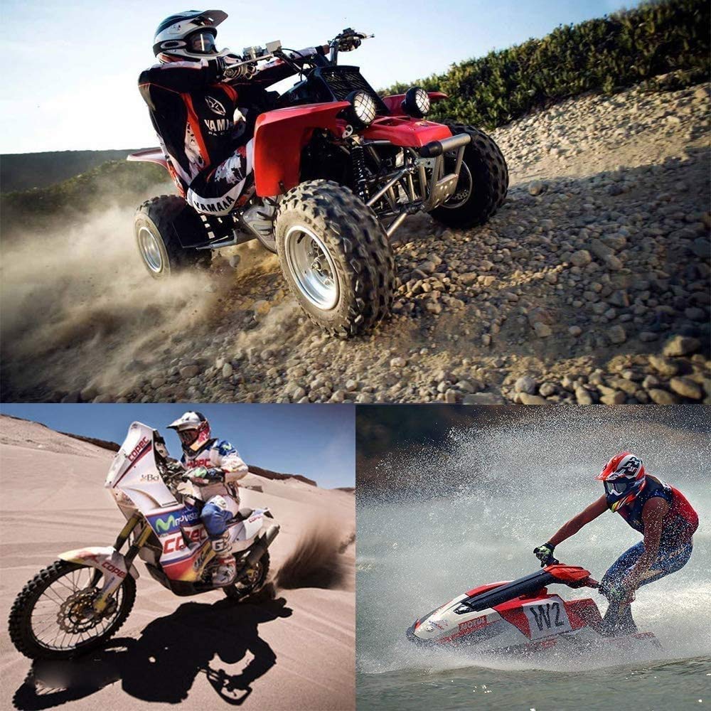 Jeunesse Enfant Casque Motocross, Mode Intégral Hors Route Scooter Casque de Moto, Une Descente BMX MTB VTT Enduro Quad Dirt Bike Casque, avec Lunettes Gants Masque
