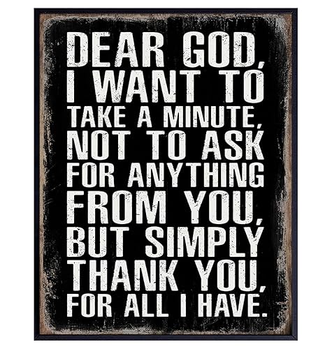 Religious Wall Art For Men 11x14 - Christian Quotes Wall Decor - Bible Verse Wall Decor - Christian Gifts for Men - Catholic Gifts - Scripture Wall