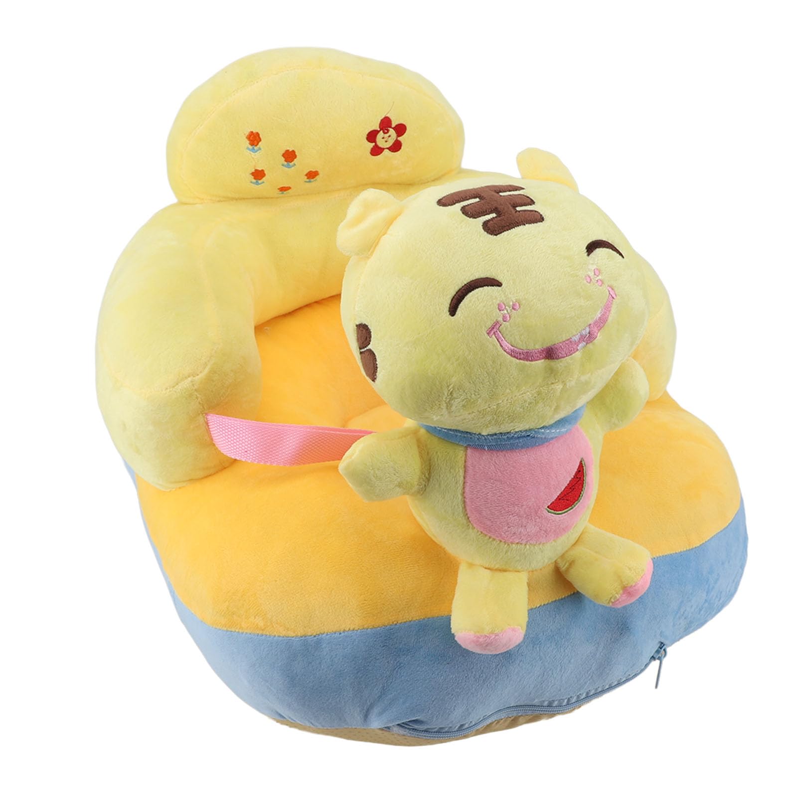 Supporto per Bambini Divano Sedile Morbido Peluche Comode Simpatico Forma di Animale per Imparare a Sedersi il Supporto per Neonati e Bambini in Casa all'aperto (Tigre)