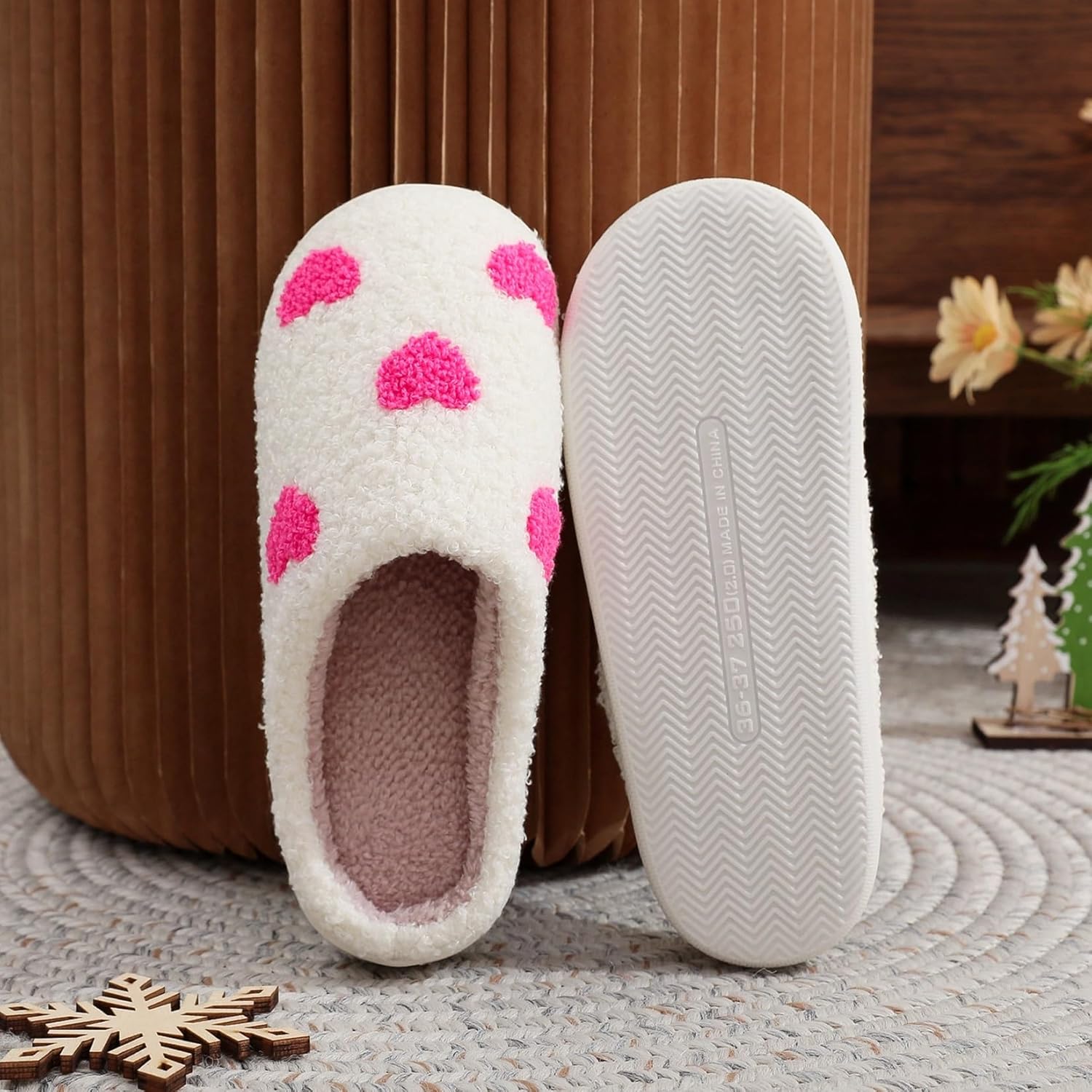 LNERIP Slippers Winter Womens Mens Fluffy Plush Slippers Animals Cute Cartoon House Slippers Cuddly Warm Shoes Indoor Outdoor Girls Women - Image 4