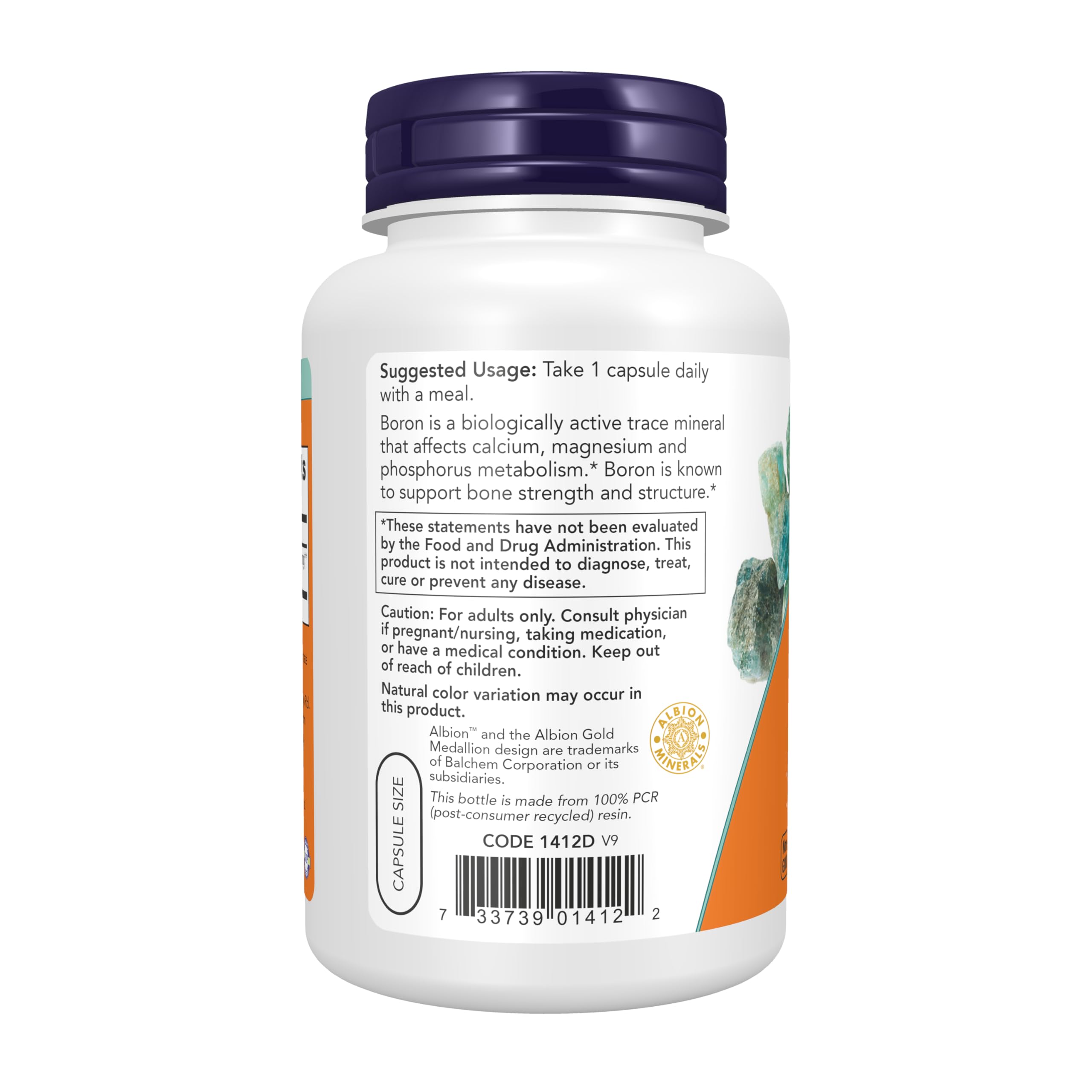 Now Foods Boron 3 Mg - 250 Capsules 1