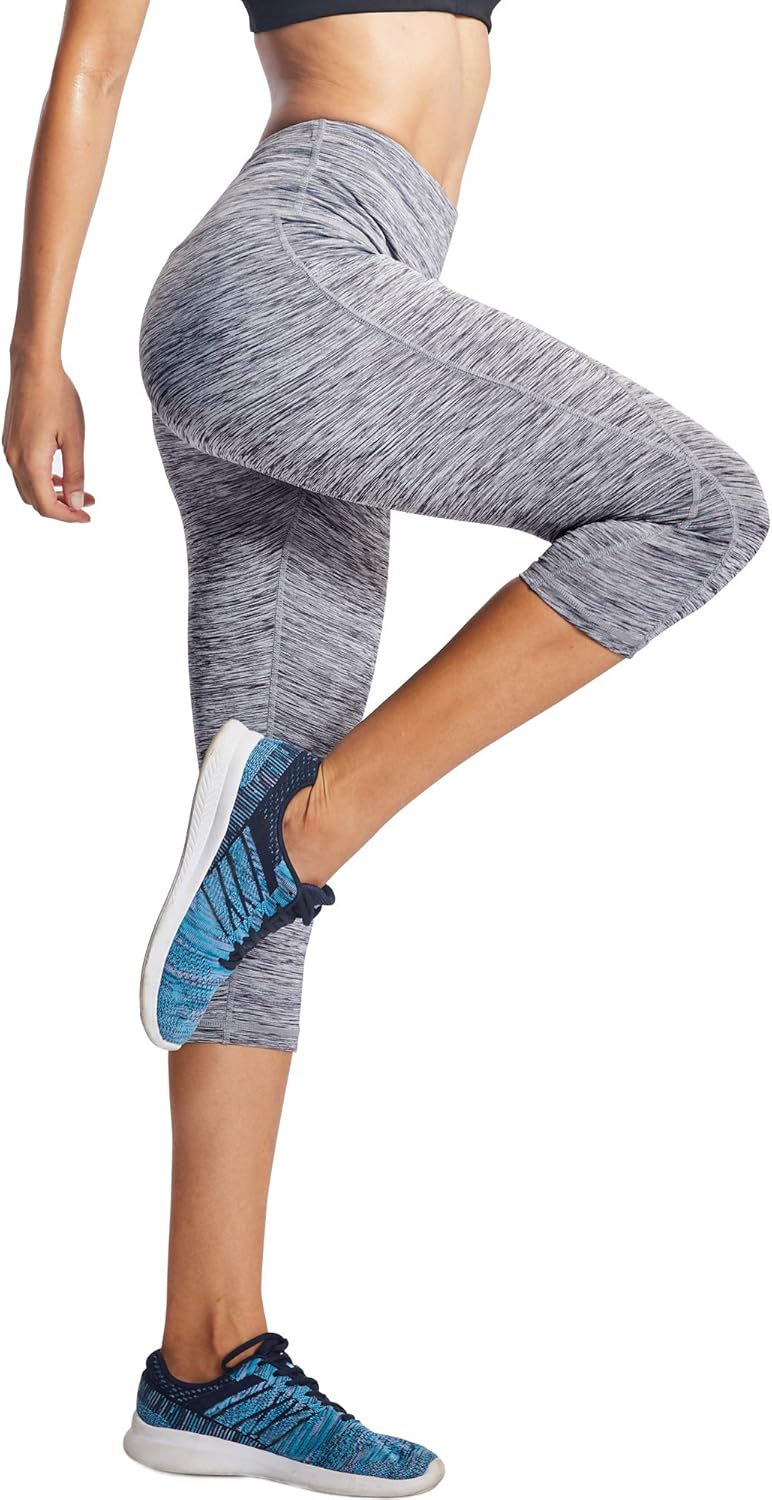 NELEUS Women's Yoga Running Capris Tummy Control High Waist Workout Pants - Image 4