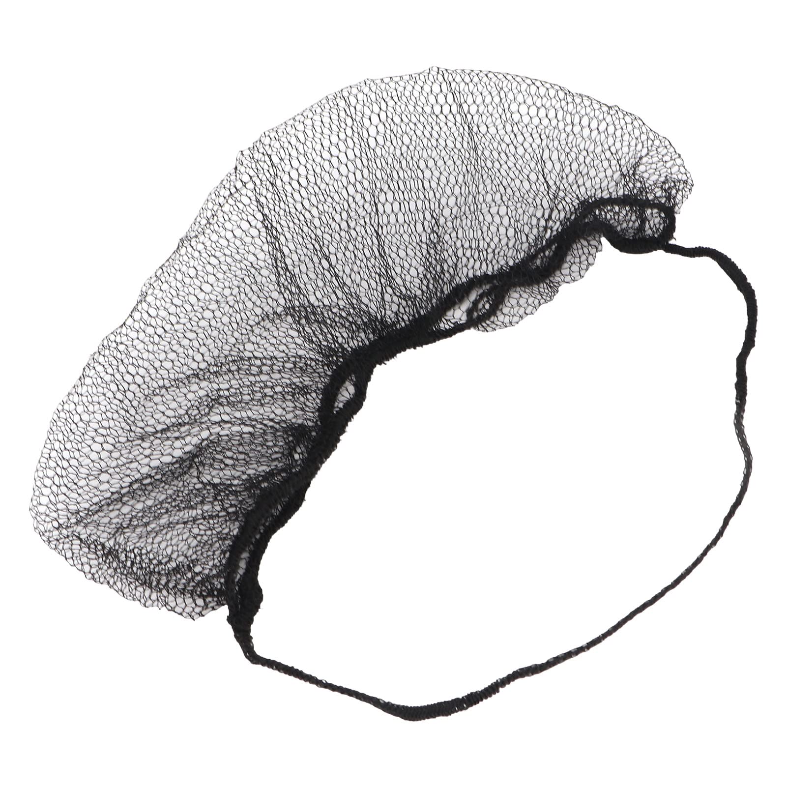 100 Pièces Protège-Barbe Couvre-Barbe Jetable pour Hommes en Nylon Respirant Barbe Filet Couvre (Le noir)