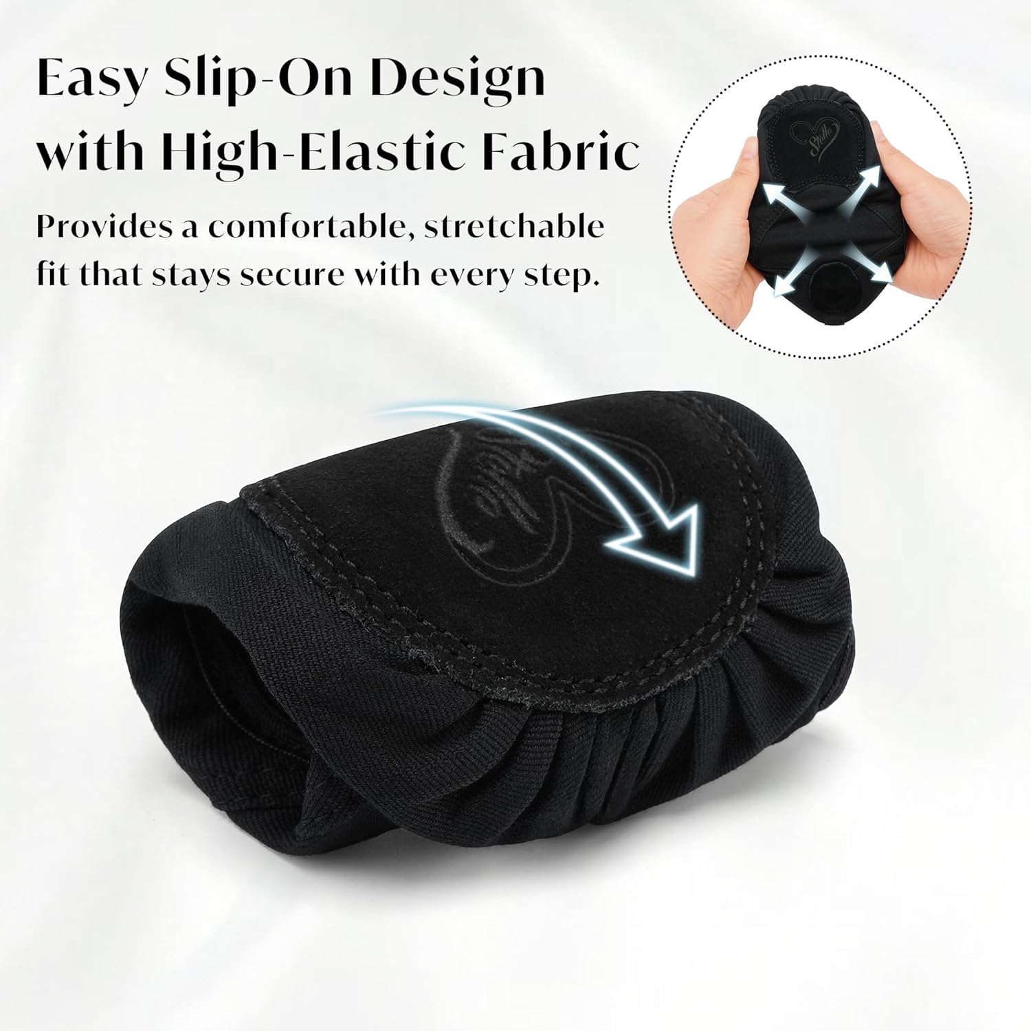 Stelle Ballet Shoes for Women Highly Stretch Canvas Dance Slipper Ballet Mesh Flats Non-Slip Yoga - Image 4