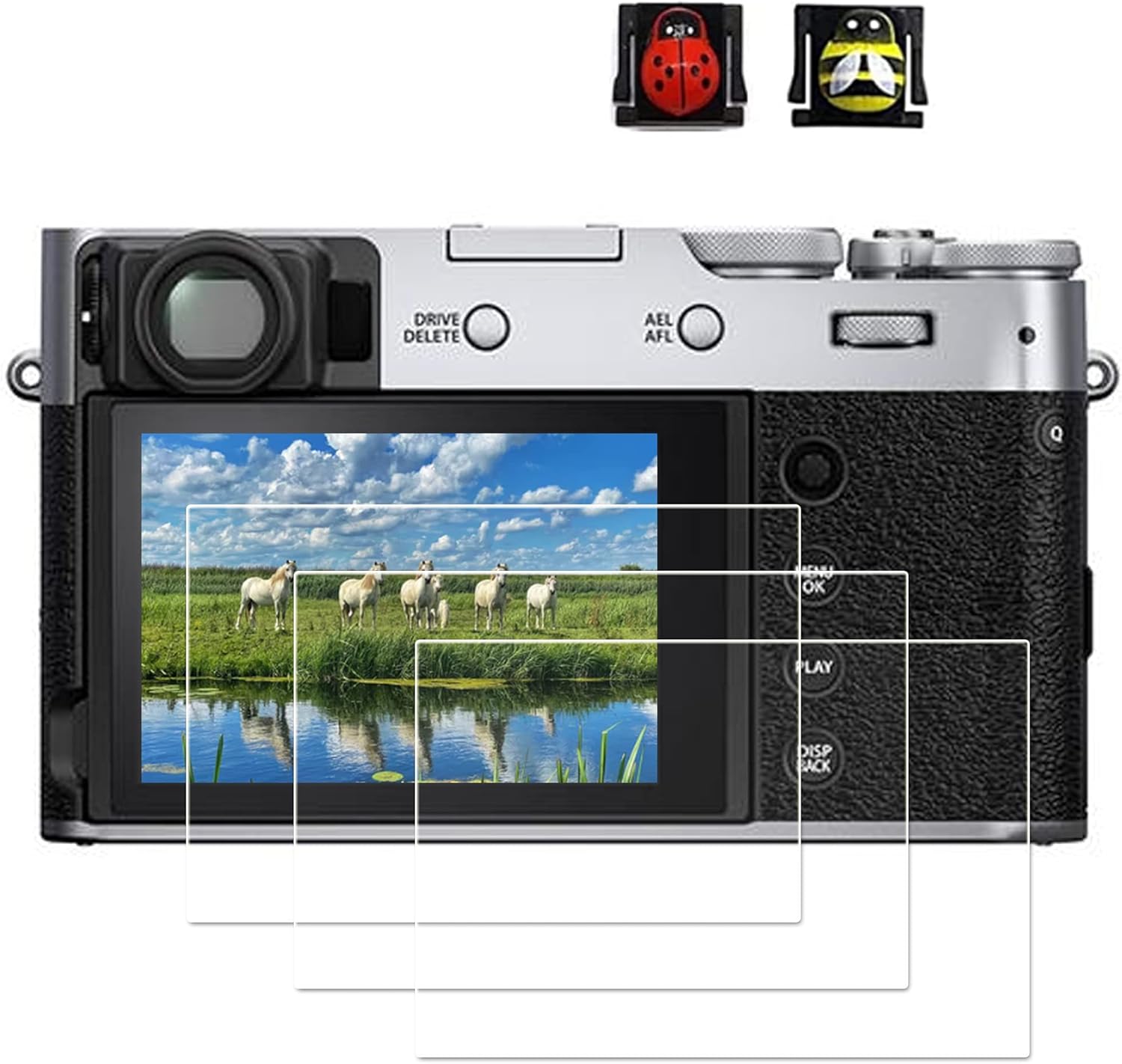 [ 3 Pack ] X100V Screen Protector for Fujifilm X100V Fuji x100v Digital