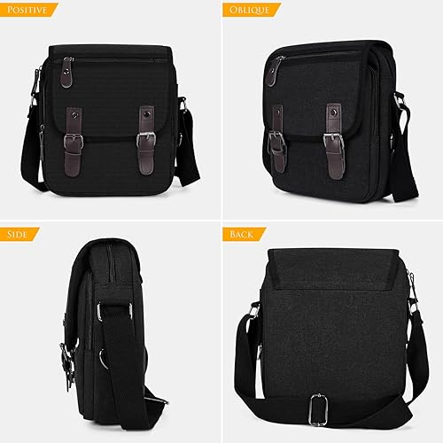 Vista 2 de iKammo Small Crossbody Bag for Men, Men's Satchel Messenger Shoulder Side Bag Travel Purse Wallet Mens Bag